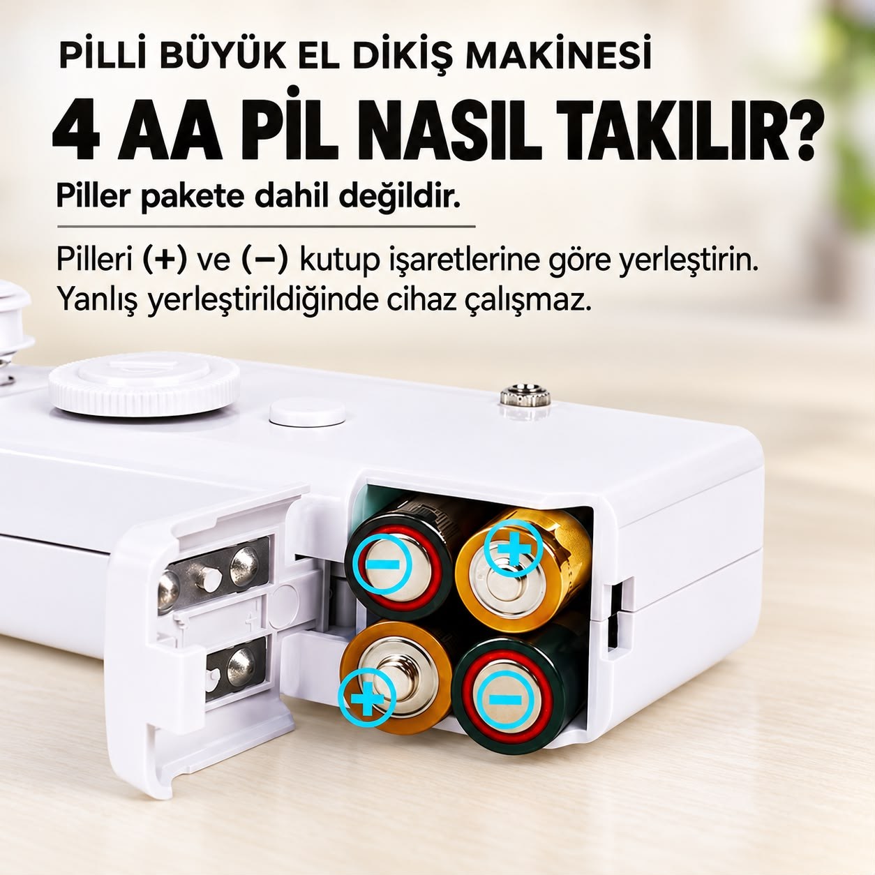 PİLLİ BÜYÜK EL DİKİŞ MAKİNESİ