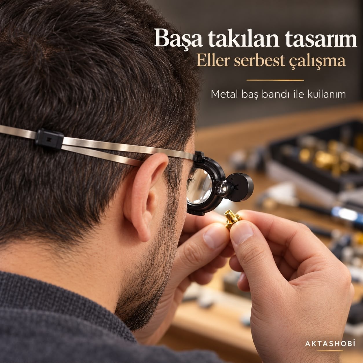 Power Master MG13B-A LED Aydınlatmalı, Göze Takılan Büyüteç