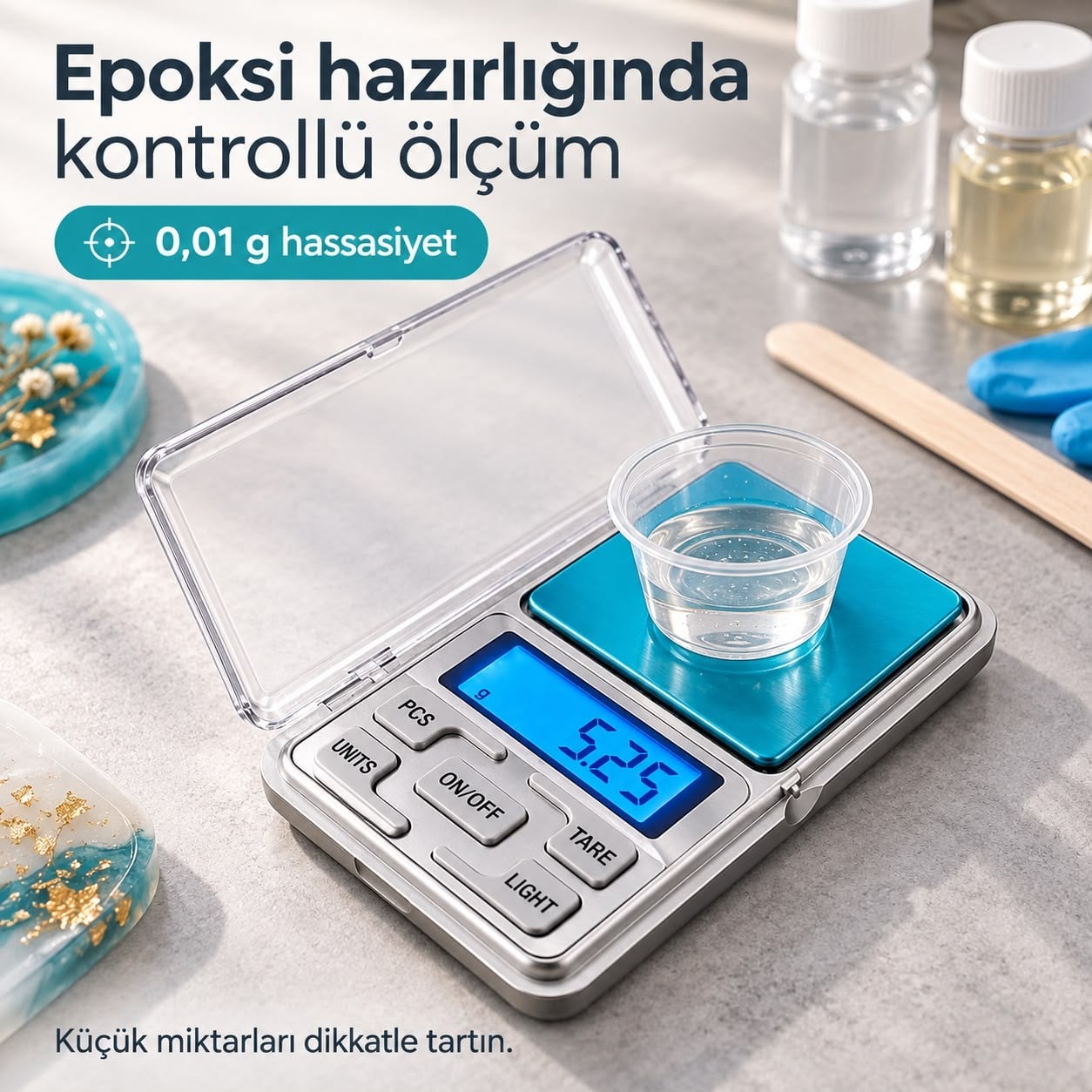 Power Master PM-14636 – 0,01 Gram Hassasiyetli Dijital Cep Terazisi