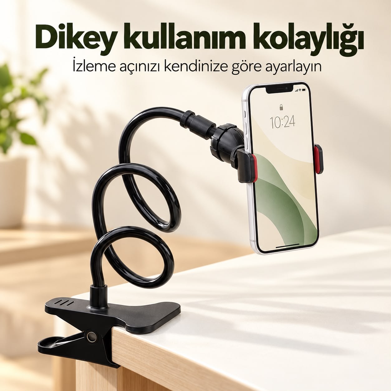 Power Master PM-14675 Mandallı Oynar Başlıklı Akrobat Telefon Tutucu