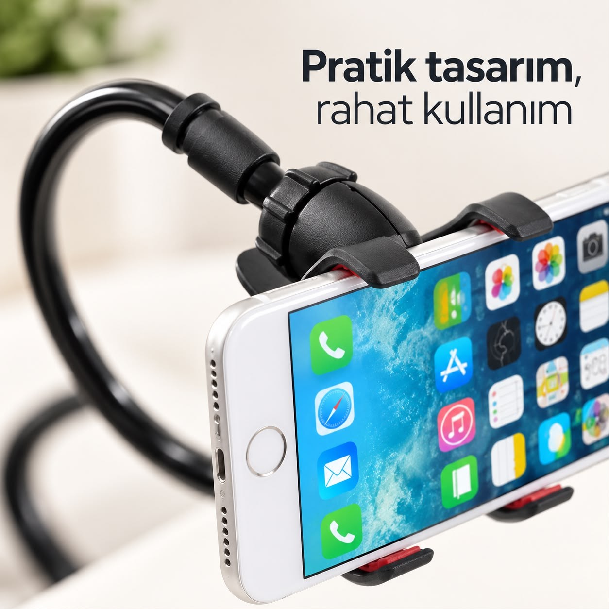 Power Master PM-14675 Mandallı Oynar Başlıklı Akrobat Telefon Tutucu