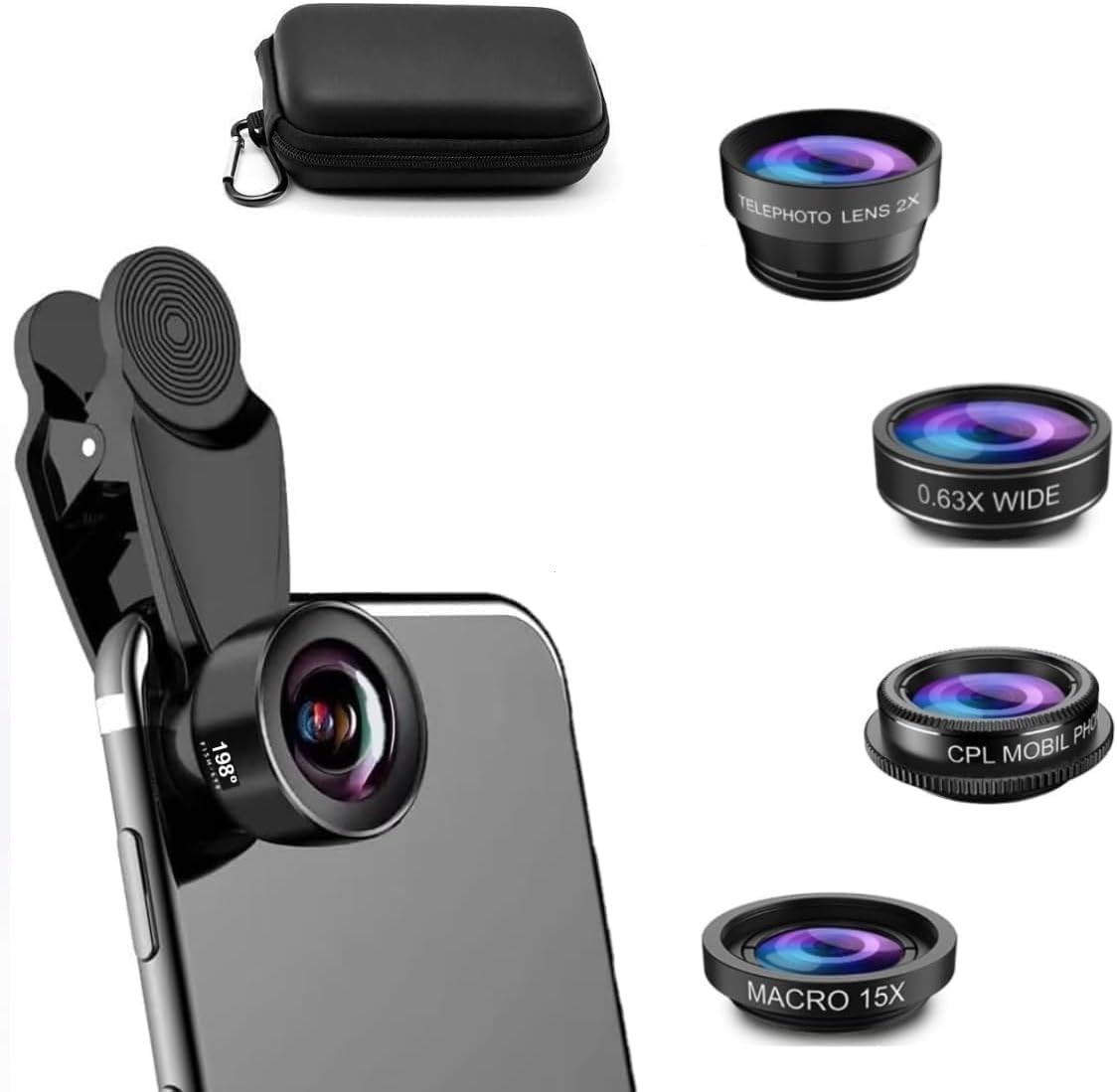 Powermaster PM-25951 Telefon Kamera 6'lı Set Lens Kiti