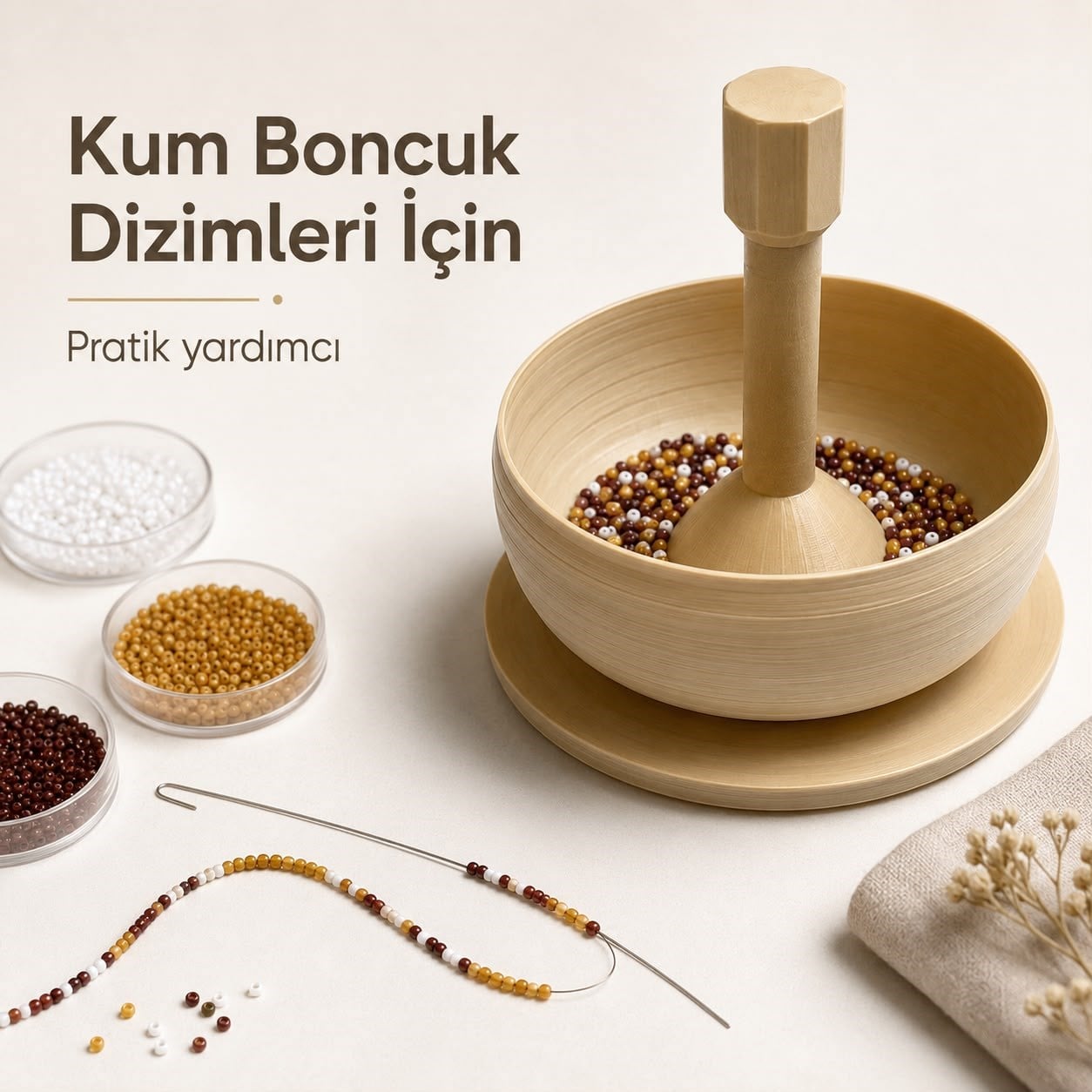 Profesyonel Boncuk Dizici - İğneli Set