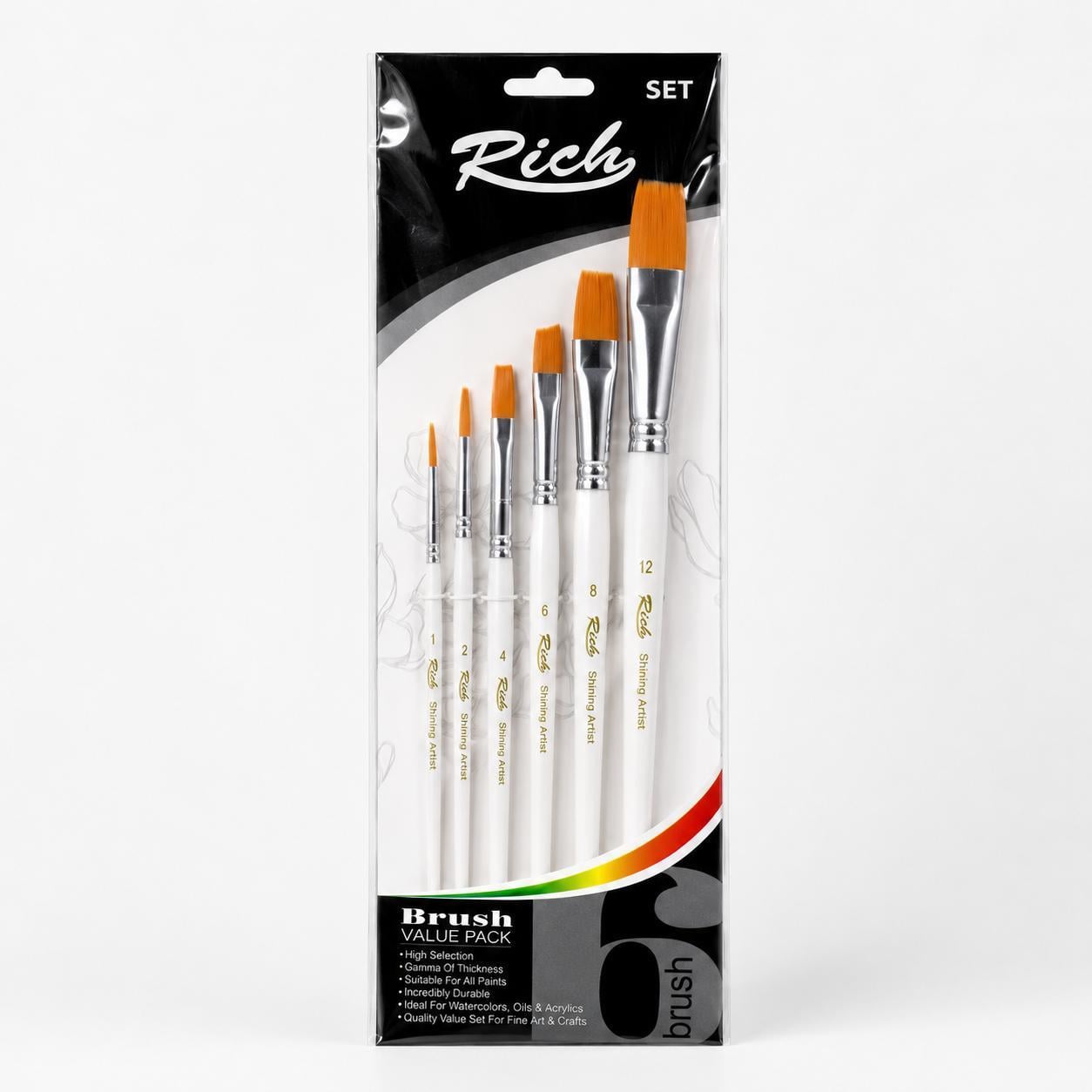 Rich Brush Value Pack Fırça Seti 6'lı