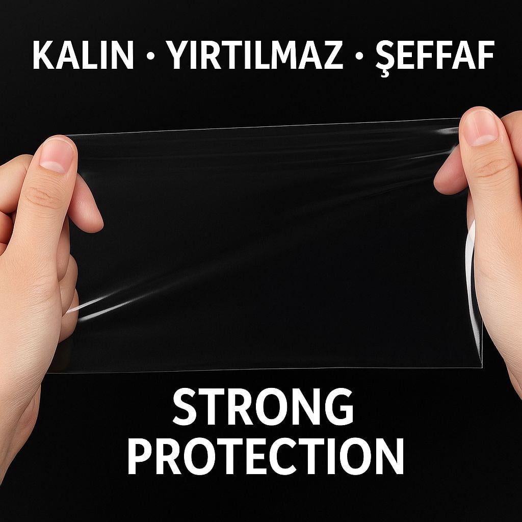 Şeffaf Beyaz Düz Jelatin Poşetler – Ambalaj ve Hediyelik (200GR.)
