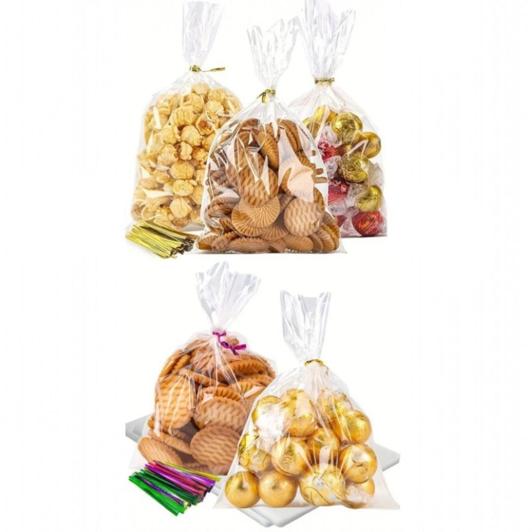 Şeffaf Beyaz Düz Jelatin Poşetler – Ambalaj ve Hediyelik (200GR.)