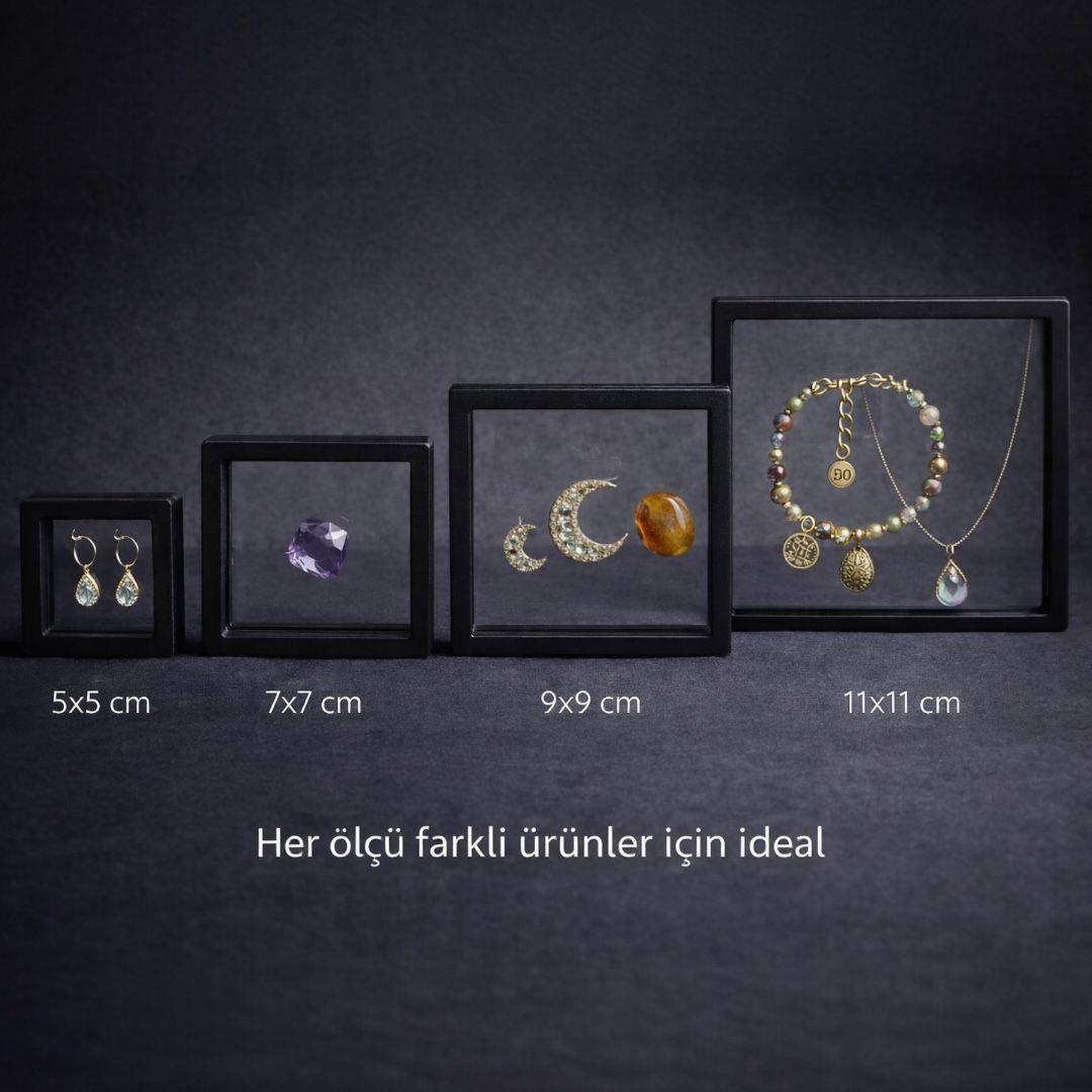 Şeffaf Filmli Vitrin Çerçevesi Seti – (5'li Set)