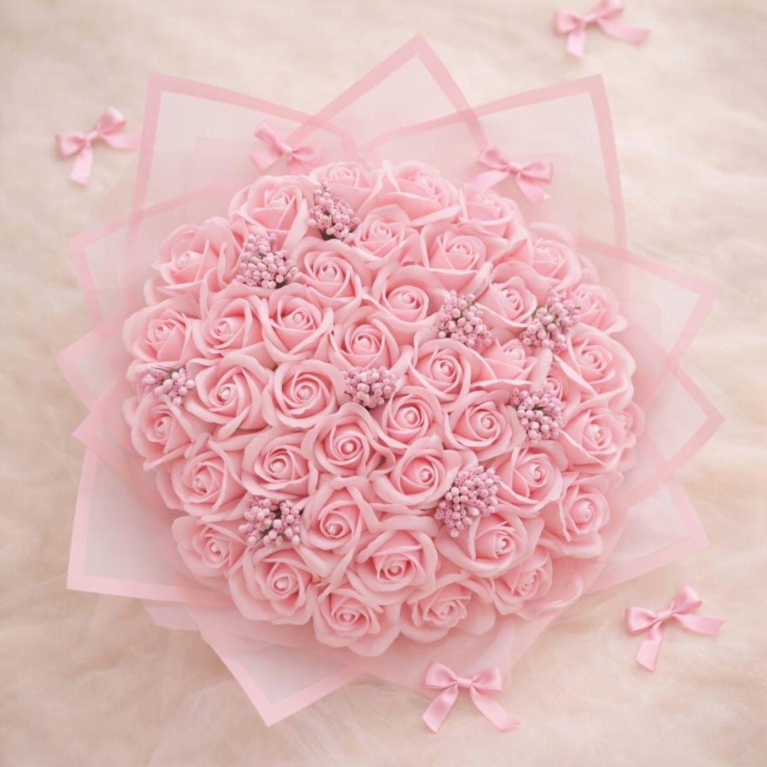 Soft Pembe 41'li Buket Luxury - Özel Tasarım