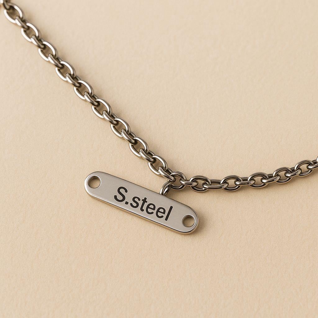 Stainless Steel - Çelik İmza Etiketi 5 Adet Paket