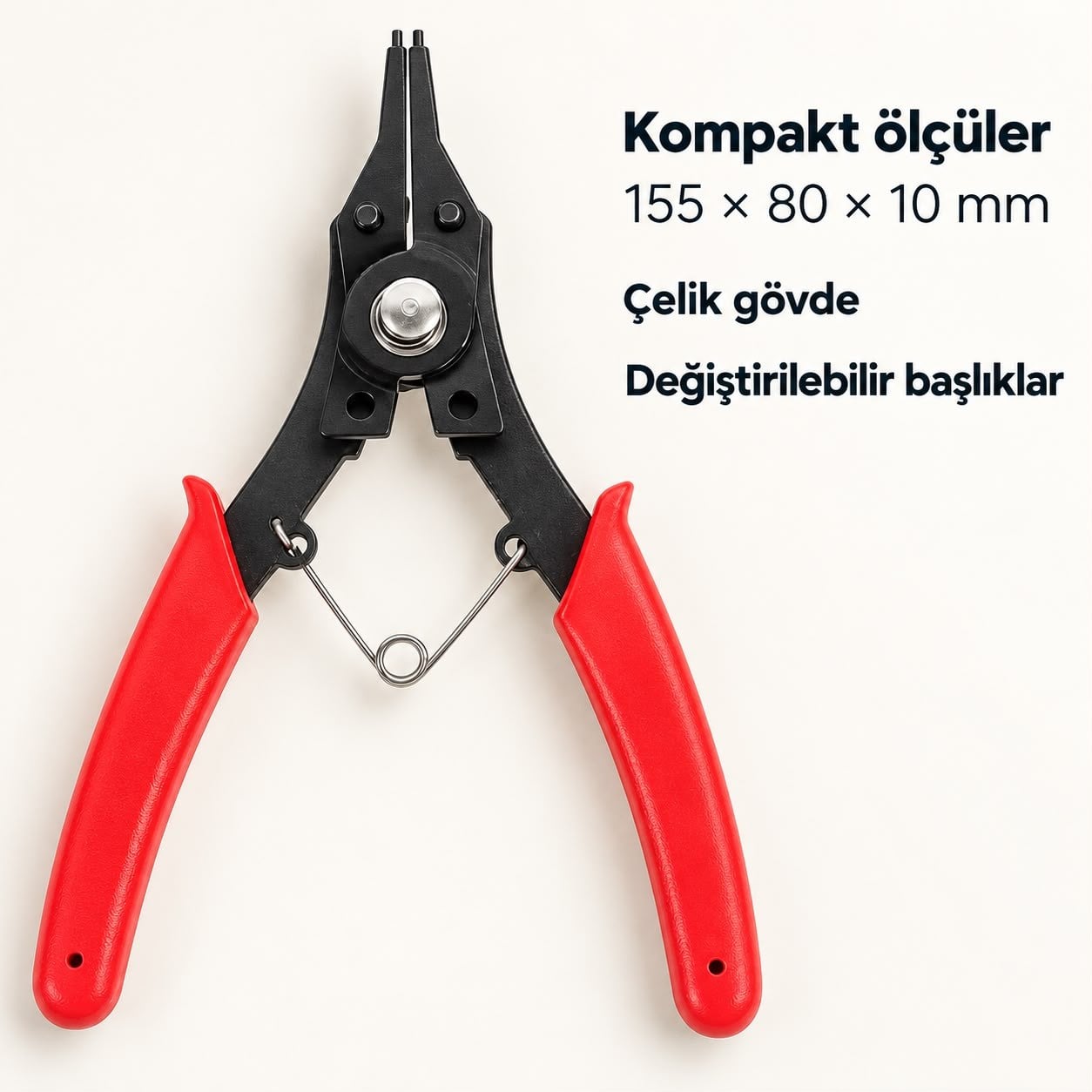 SUNUP Çok Uçlu Çelik Pense – Değiştirilebilir Başlıklı Set