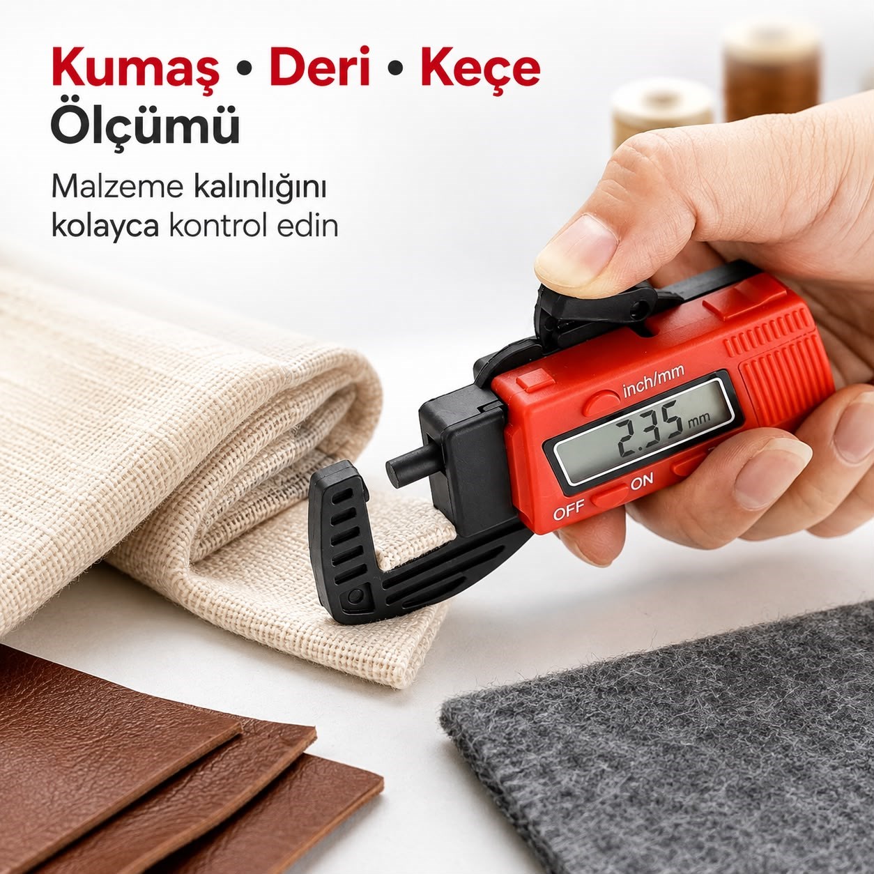 Sunup Dijital Kumpas Kalınlık Ölçer (Detaylı Ölçü Aleti)