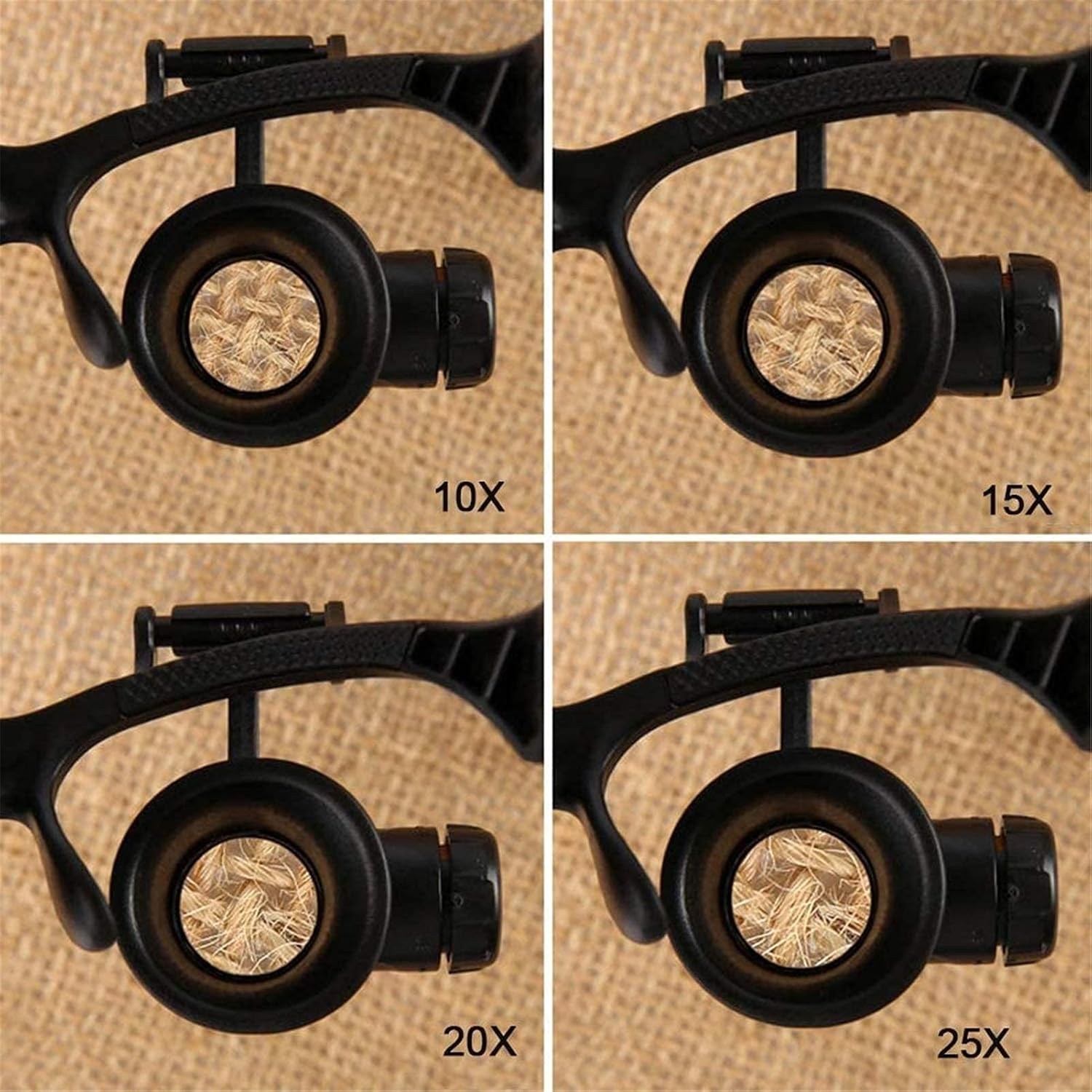 Sunup SN-22178 Pilli 2 LED Işıklı Ayarlanabilir Büyüteçli Gözlük