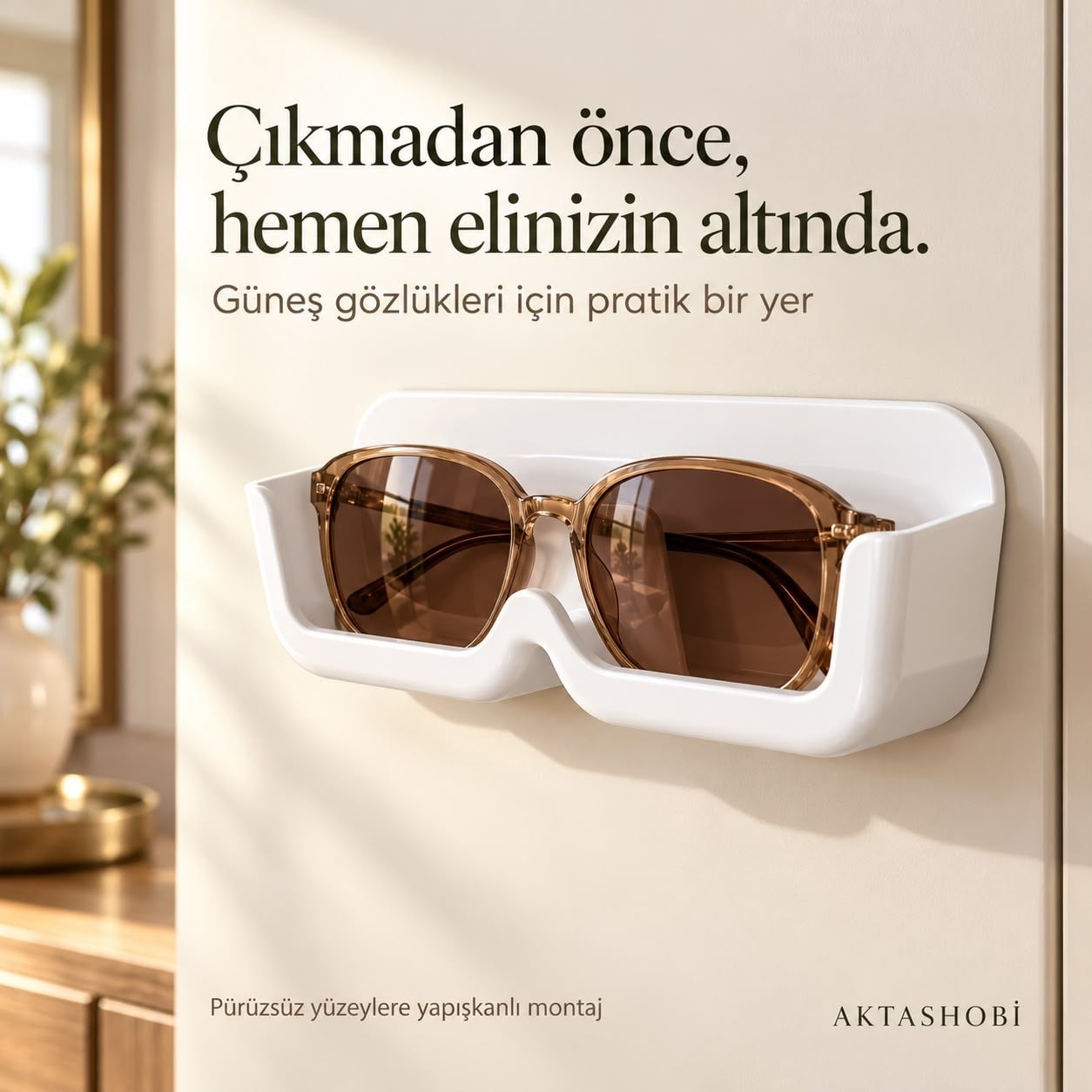 Sunup SN-29665 Duvar Tipi Gözlük Rafı Gözlüğünüz Yanı Başınızda