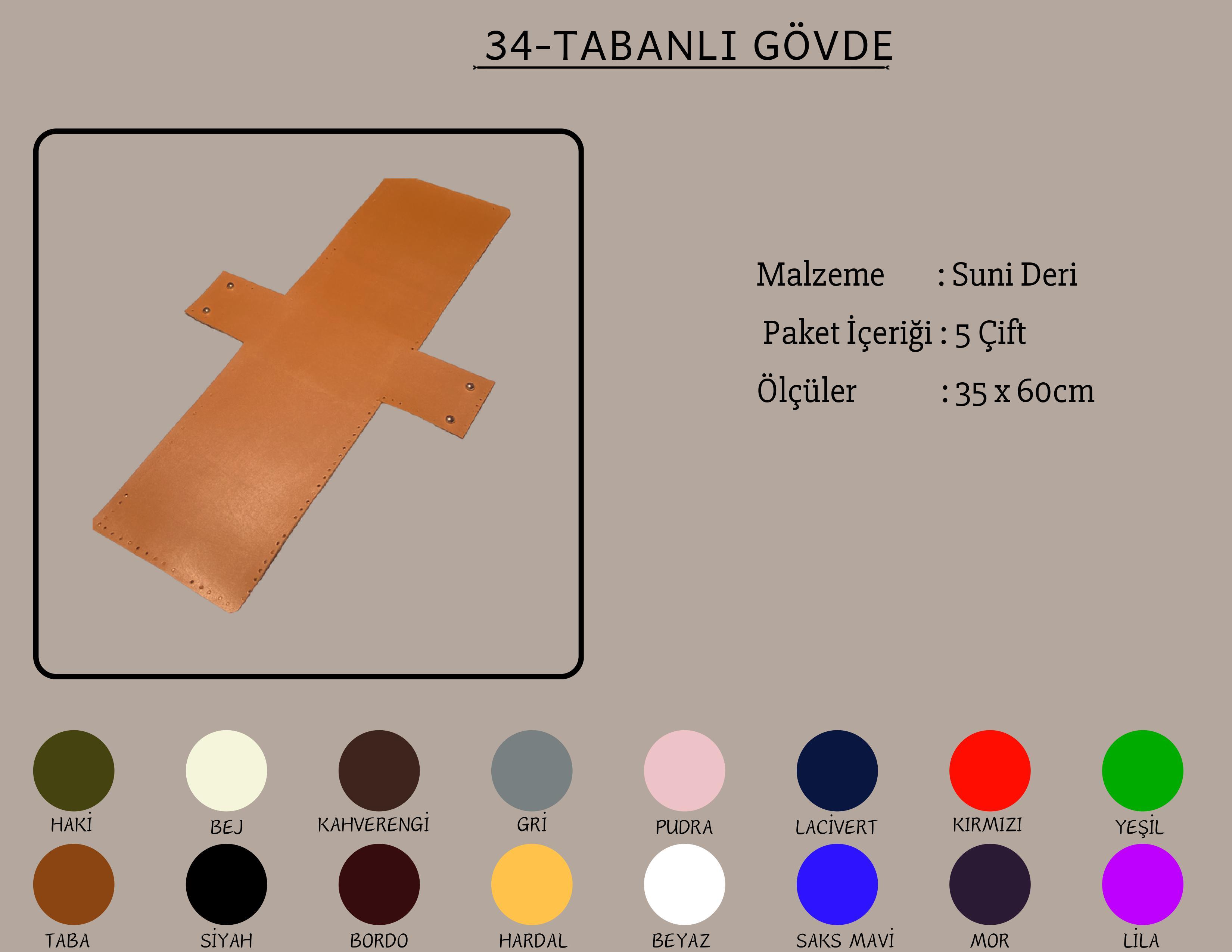 Tabanlı Gövde 35x60 CM