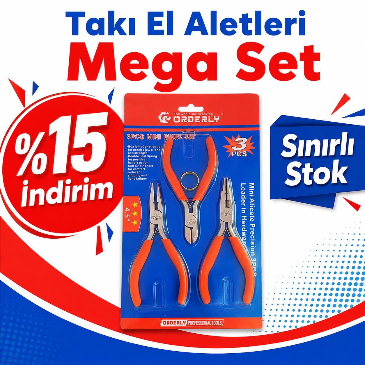 Takı El Aletleri Dörtlü Mega Set
