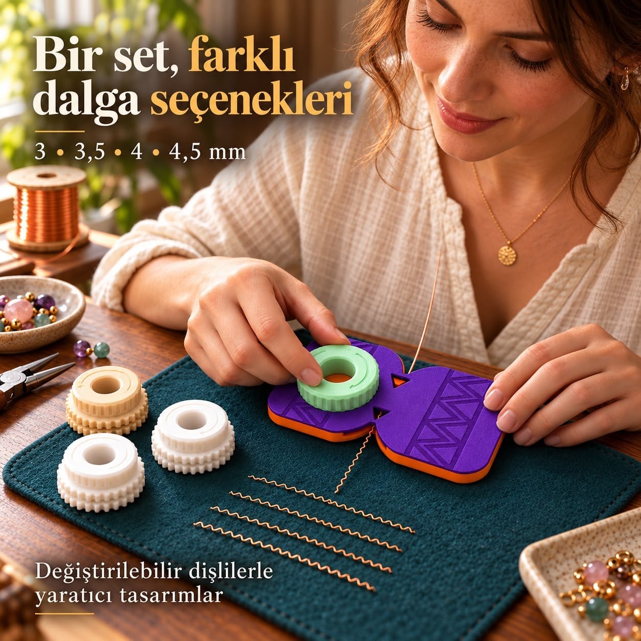Tel Dalga Şekillendirme Seti – Tasarımlarınıza Hareket Katın