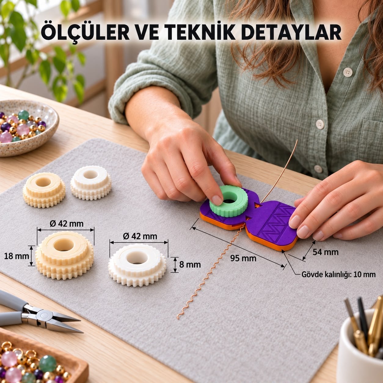 Tel Dalga Şekillendirme Seti – Tasarımlarınıza Hareket Katın