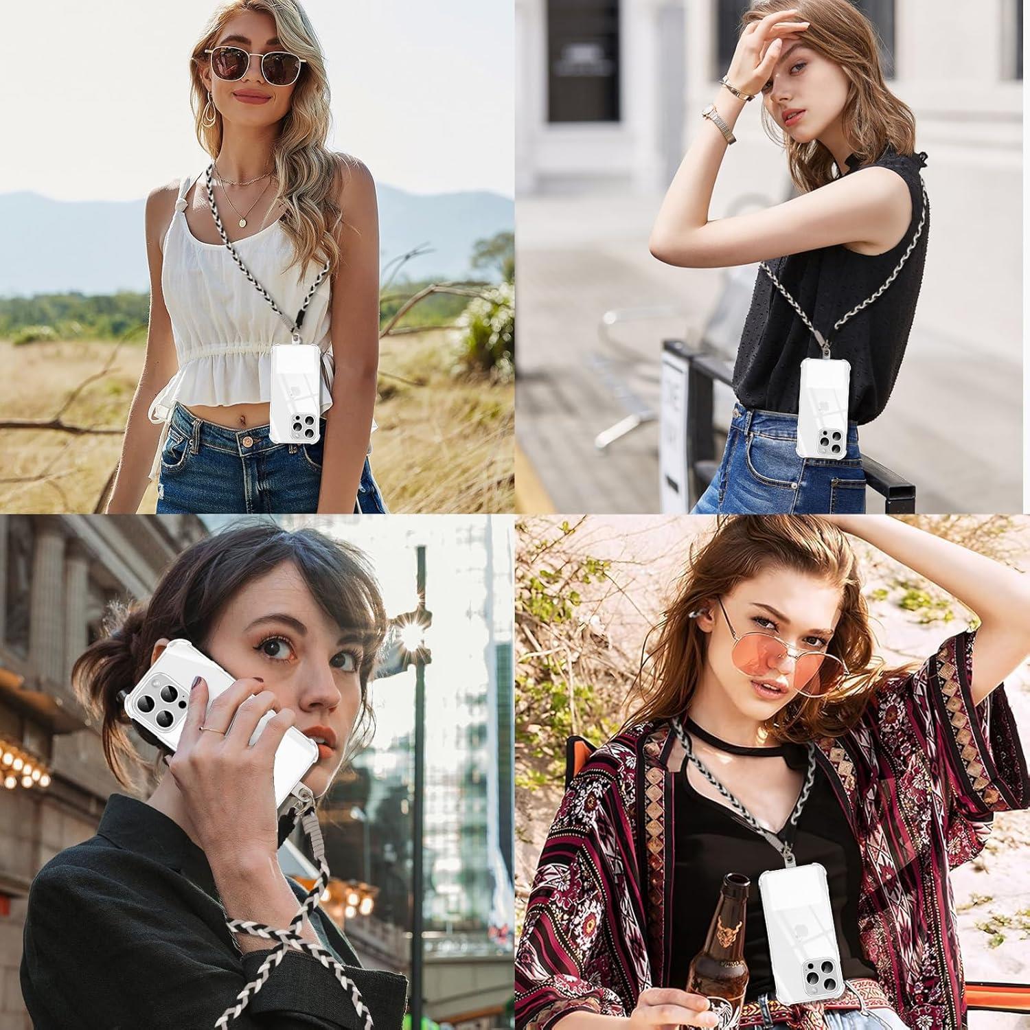 Telefon Boyun Askı Aparatı 5'li Paket, Universal – Şeffaf