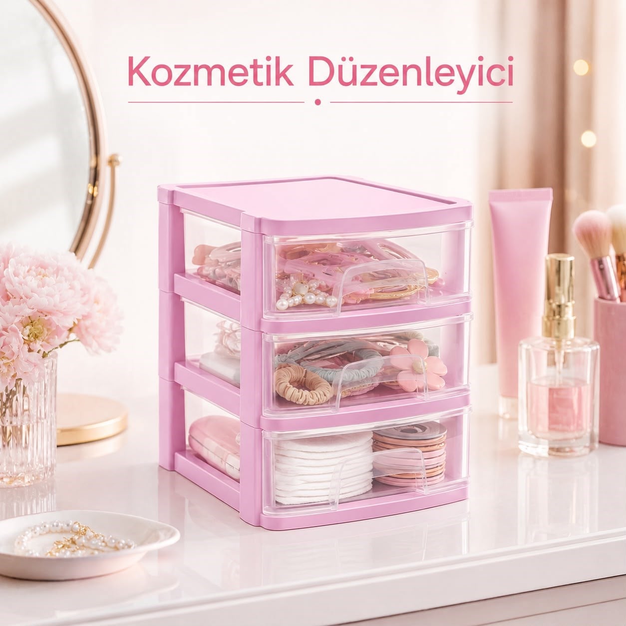 Tonton Çekmece 3 Katlı – Küçük Malzemelere Büyük Düzen