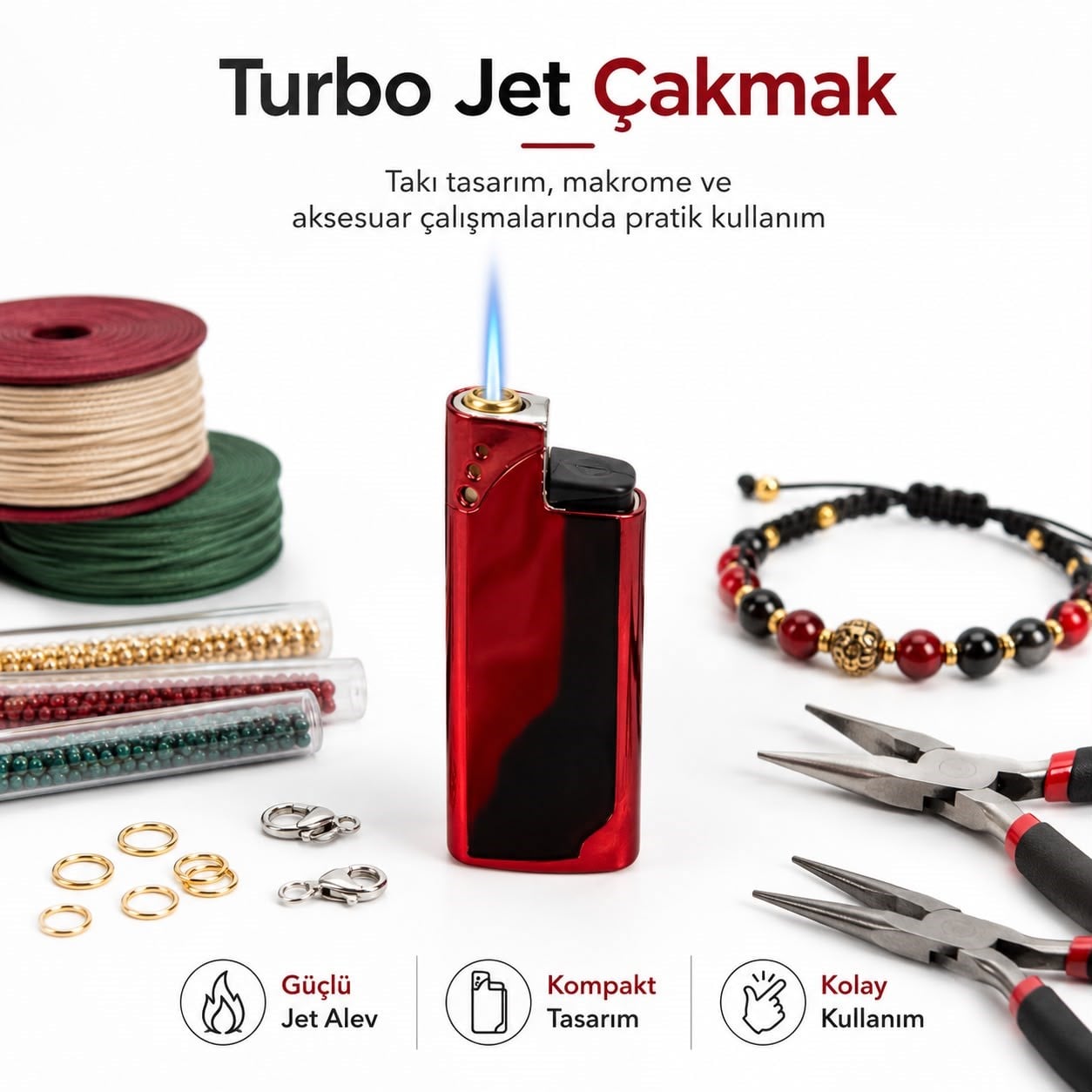 Turbo Alevli Takı ve El Sanatlarına Uygun Çakmak