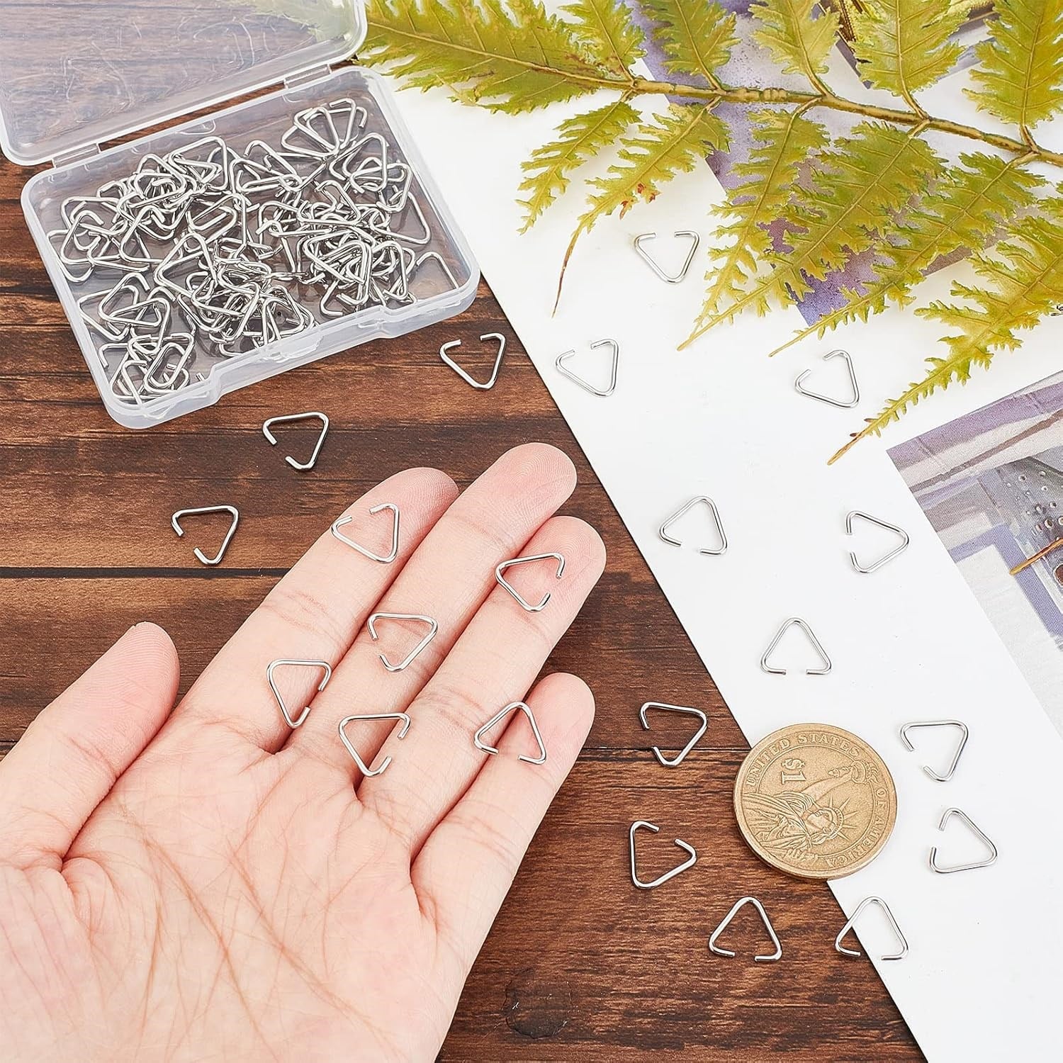 Üçgen Takı ve Anahtarlık Halkası 10 Gram - 40 Adet