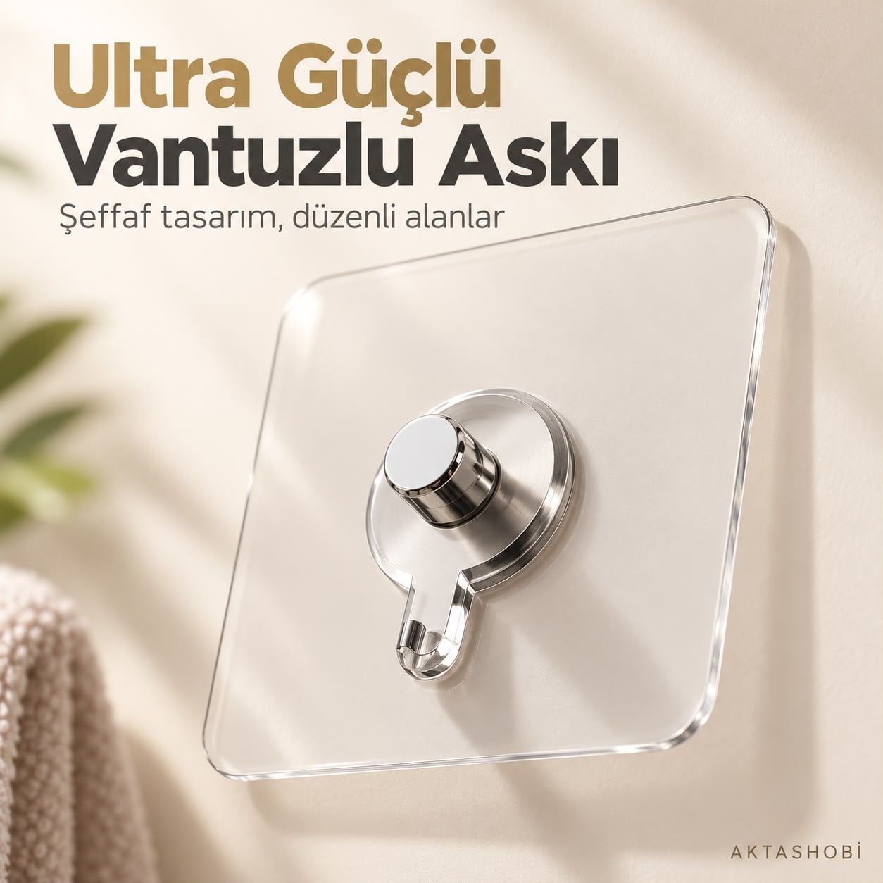 Ultra Güçlü Vantuzlu Askı