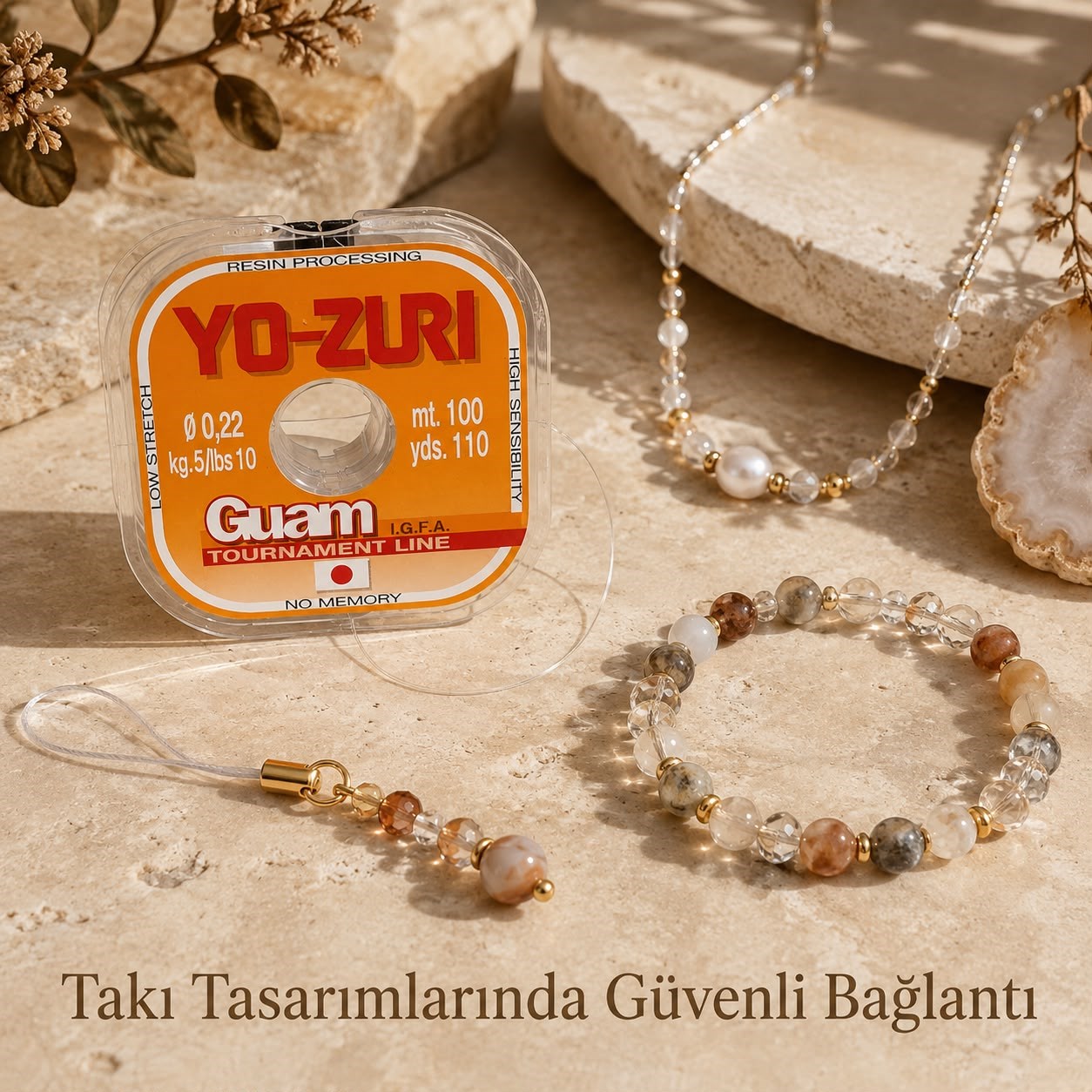 YO-ZURI Guam Şeffaf Misina – 0,22 mm Çok Kuvvetli