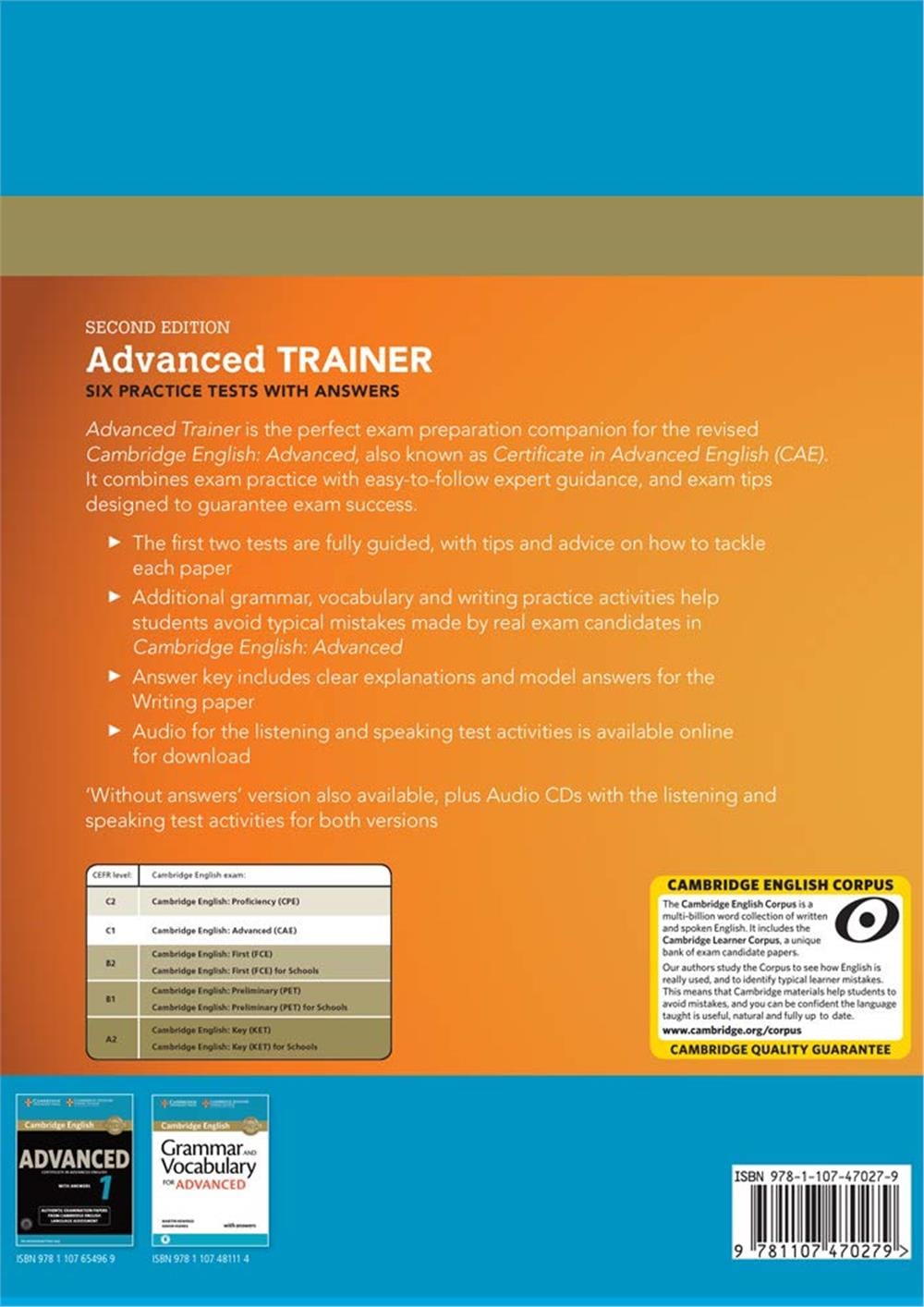 Advanced Trainer Six Practice Tests with Answers with Audio
