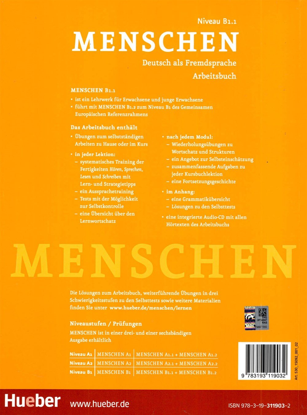 Menschen B1.1 Kursbuch + Arbeitsbusc + DVD
