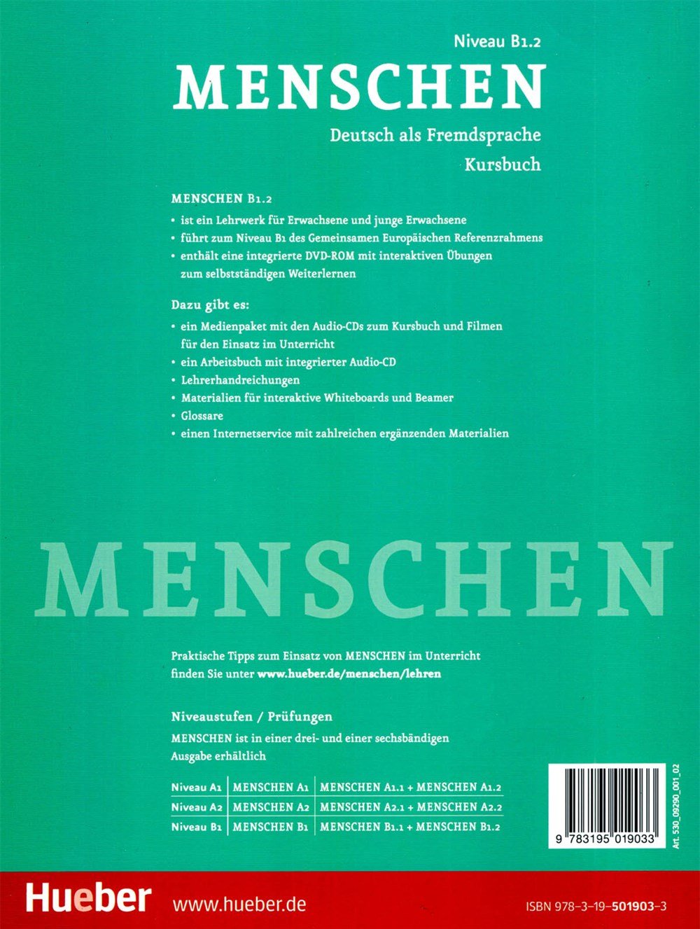 Menschen B1.2 Kursbuch + Arbeitsbusc + DVD