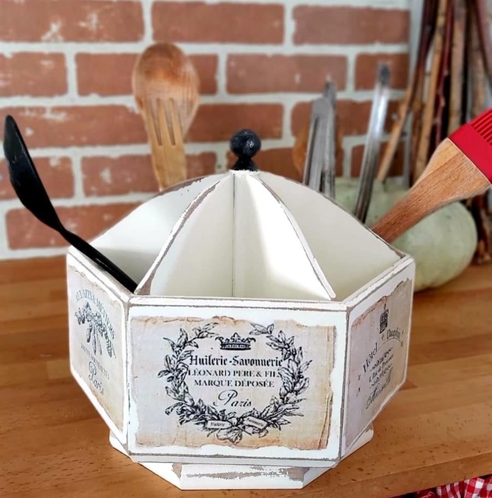 BEYAZ VİNTAGE KAŞIKLIK