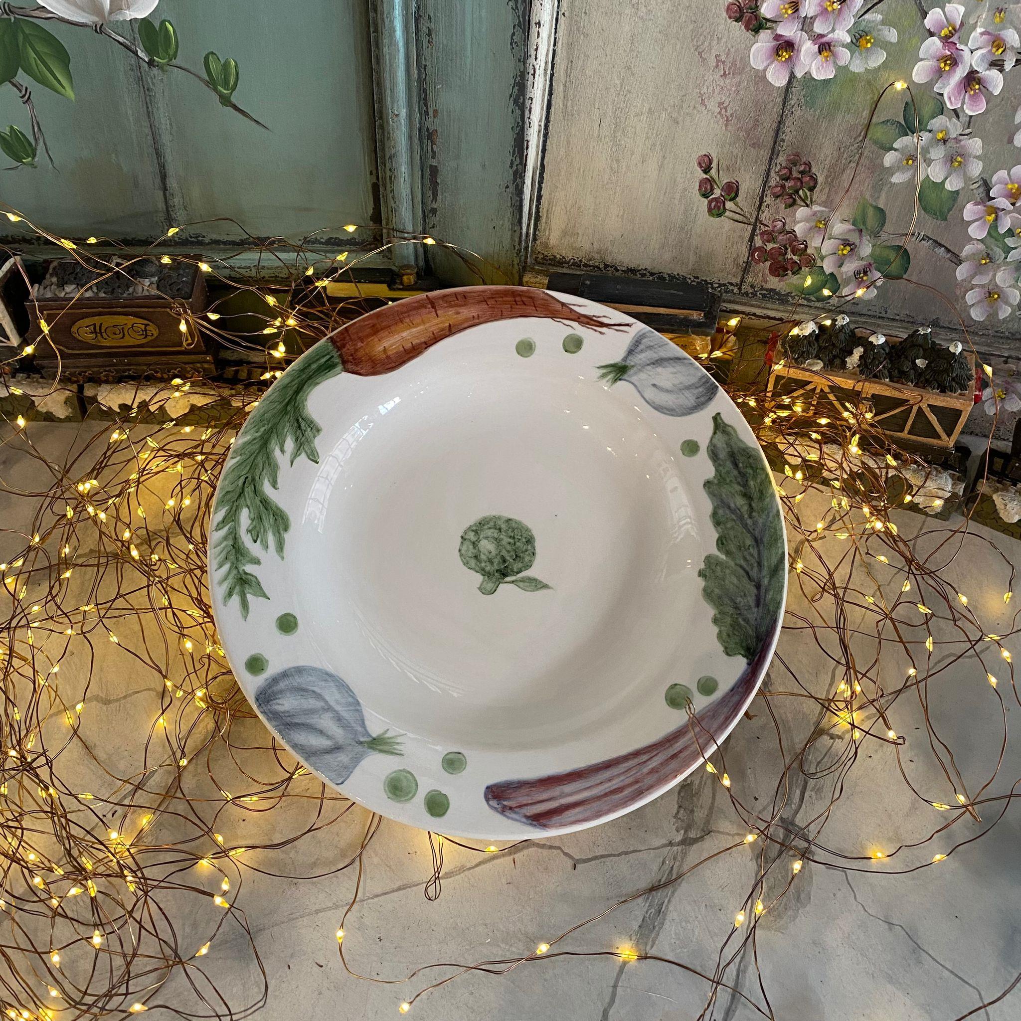 BROKOLİLİ ÇİNİ TABAK