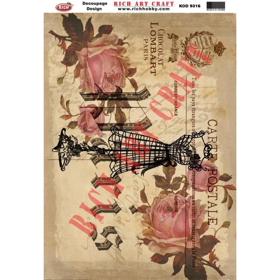 DEKUPAJ KAĞIDI KOD 9316