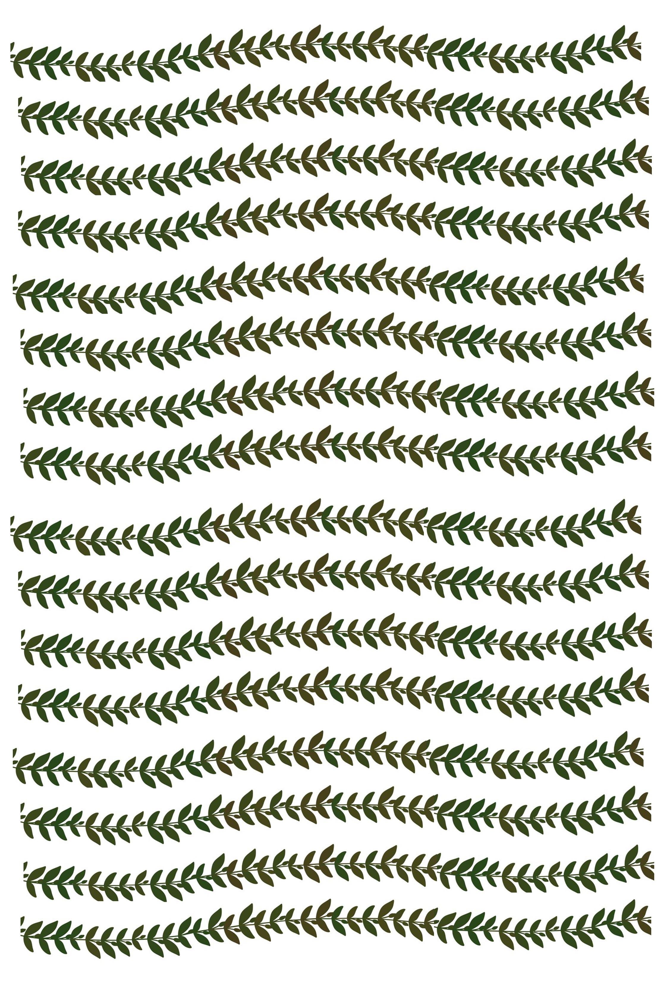 Ece Aymer Yeşil Yaprak Bordür