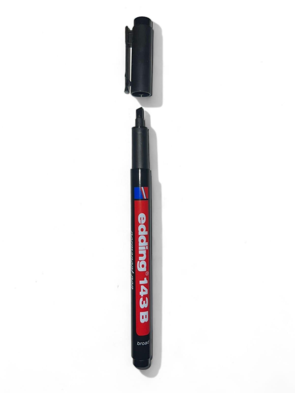 EDDİNG 143 B  Çok Amaçlı Asetat Kalemi Silgili Siyah