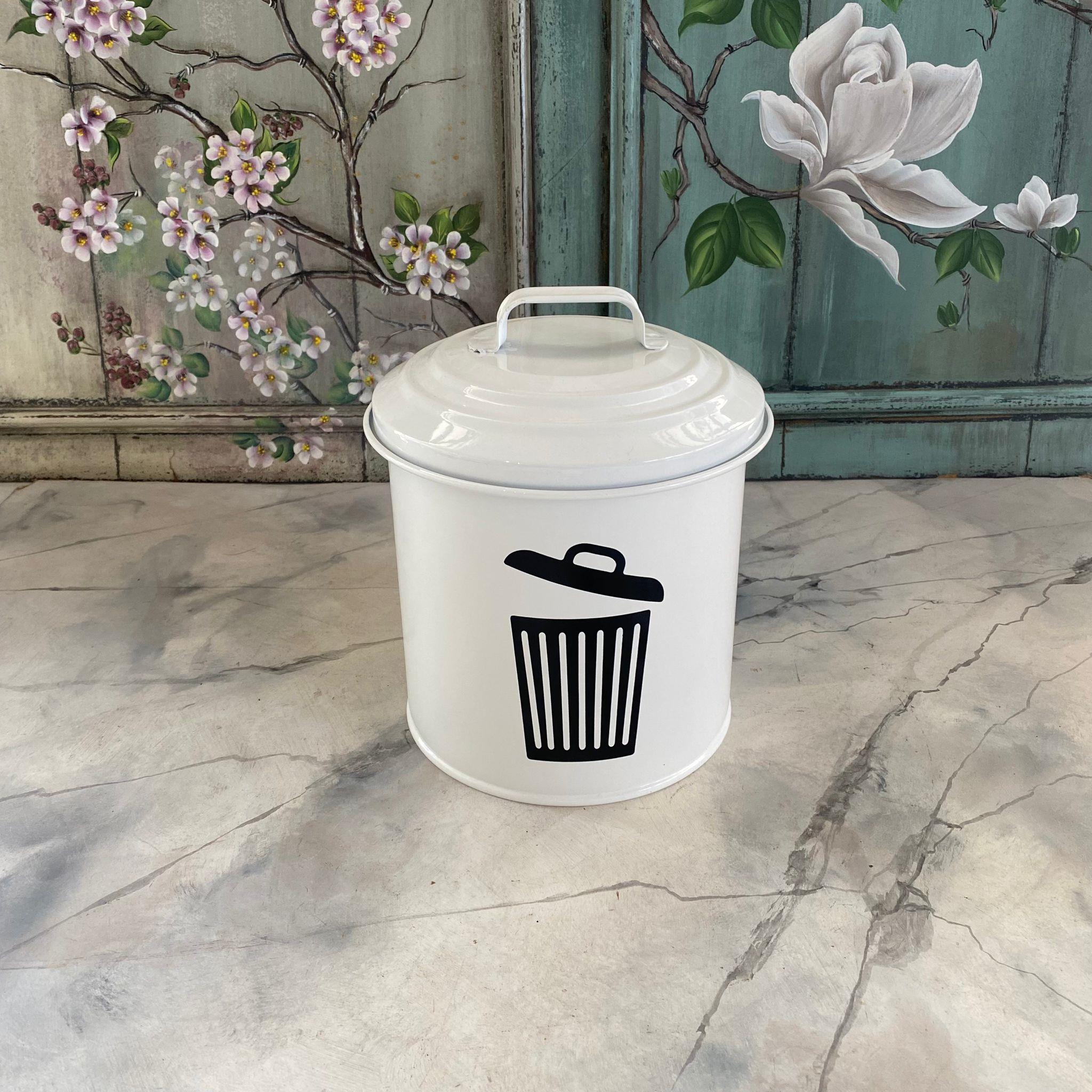 GALVANİZ KAPAKLI TEZGAH ÜSTÜ ÇÖP KOVASI