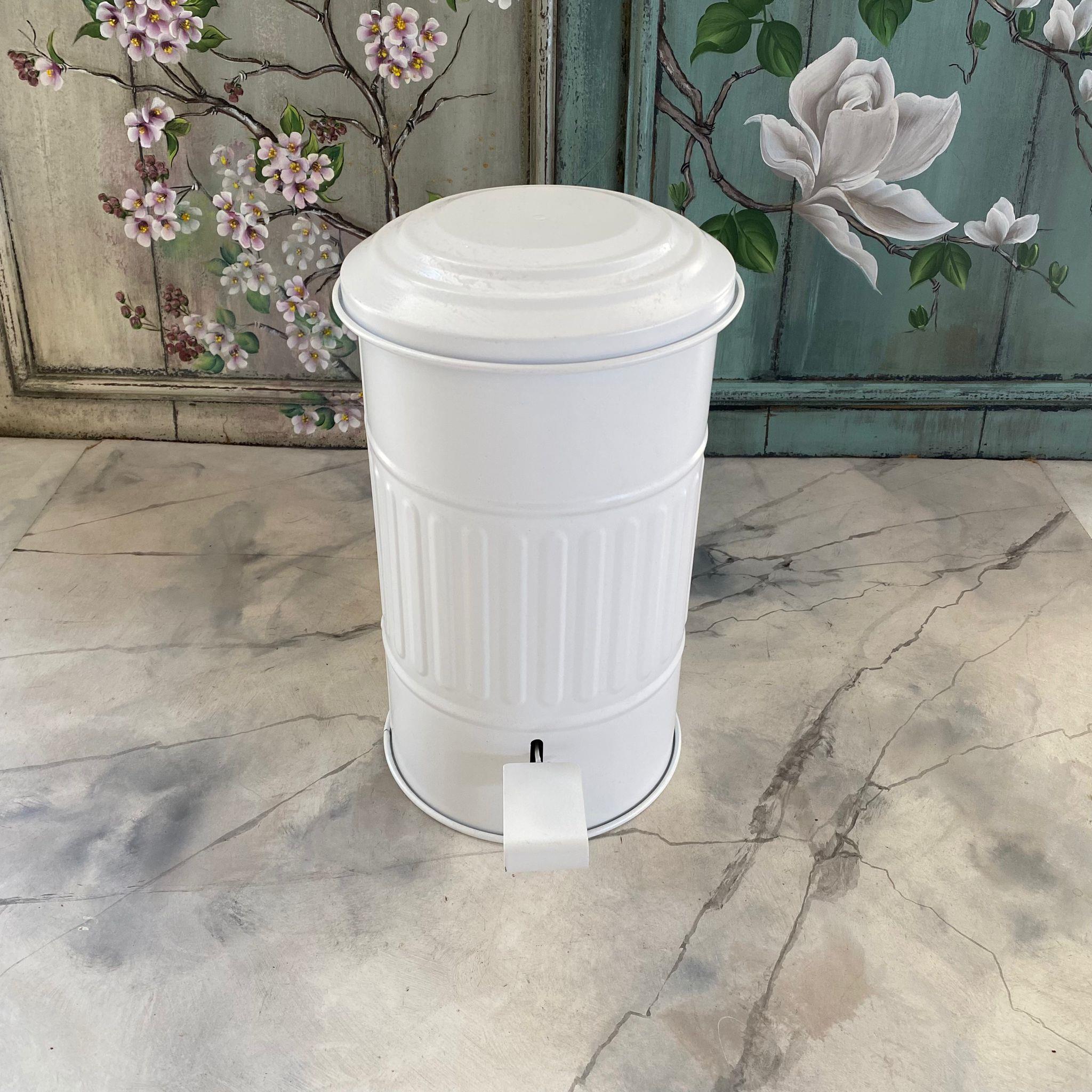 GALVANİZ PEDALLI KÜÇÜK ÇÖP KOVASI