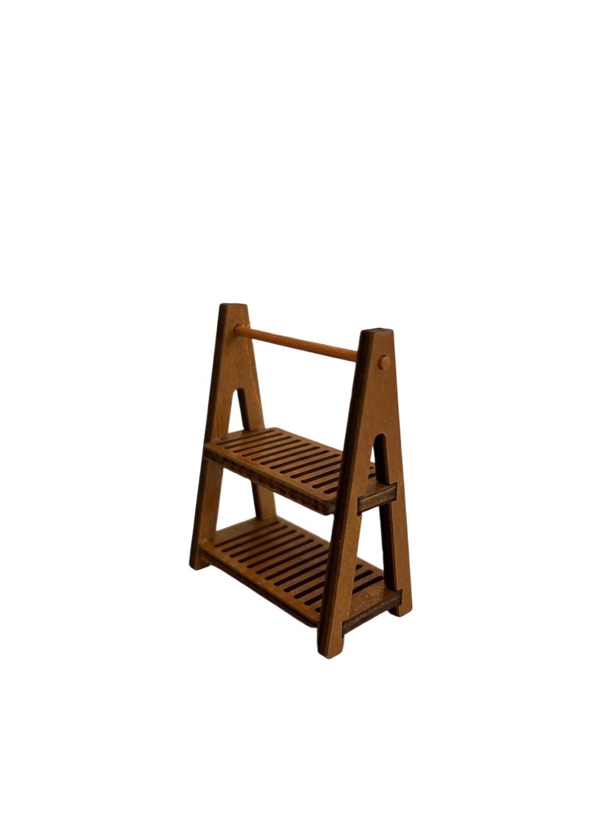 Küçük Ahşap Minyatür Raf Standı