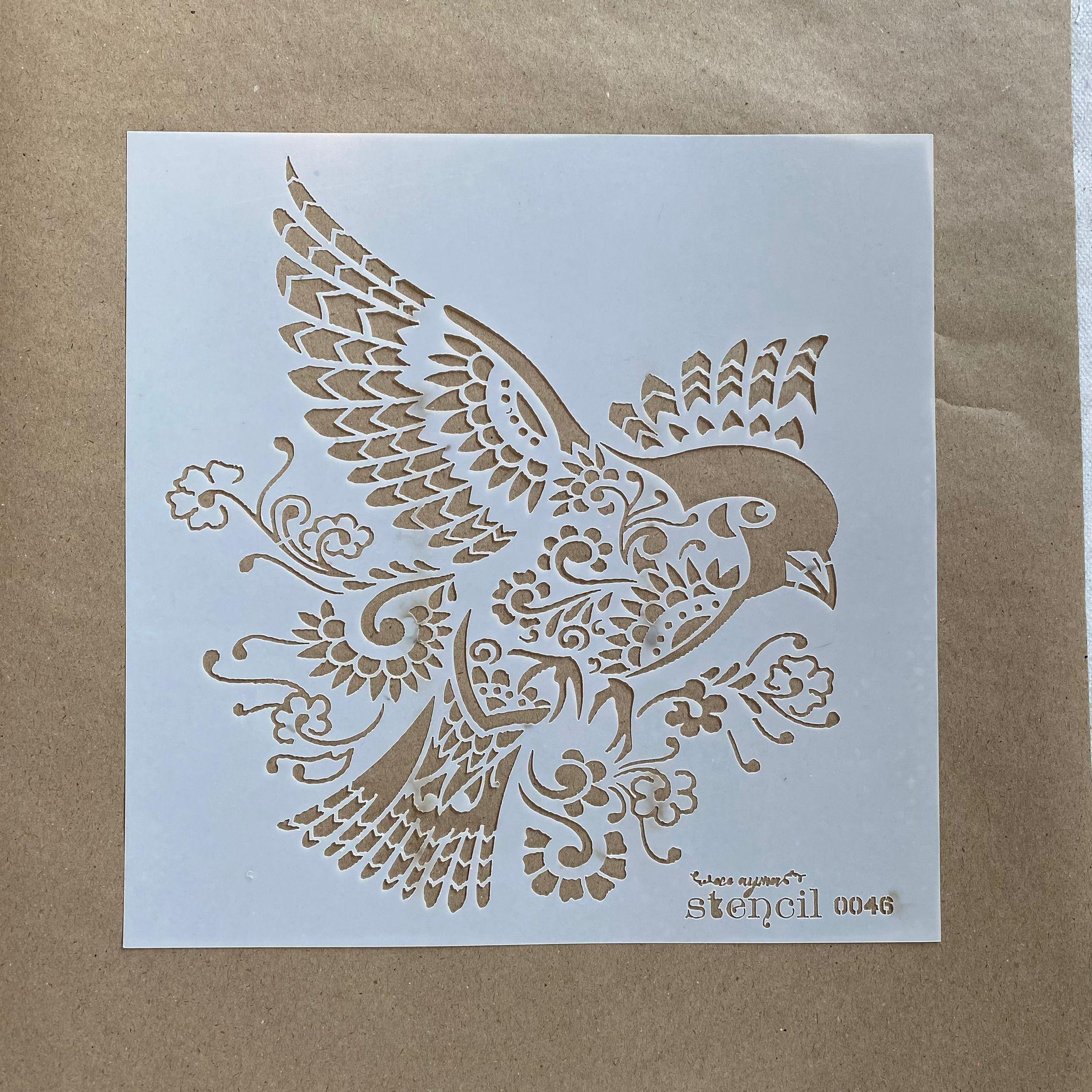 KUŞLU STENCİL 0046