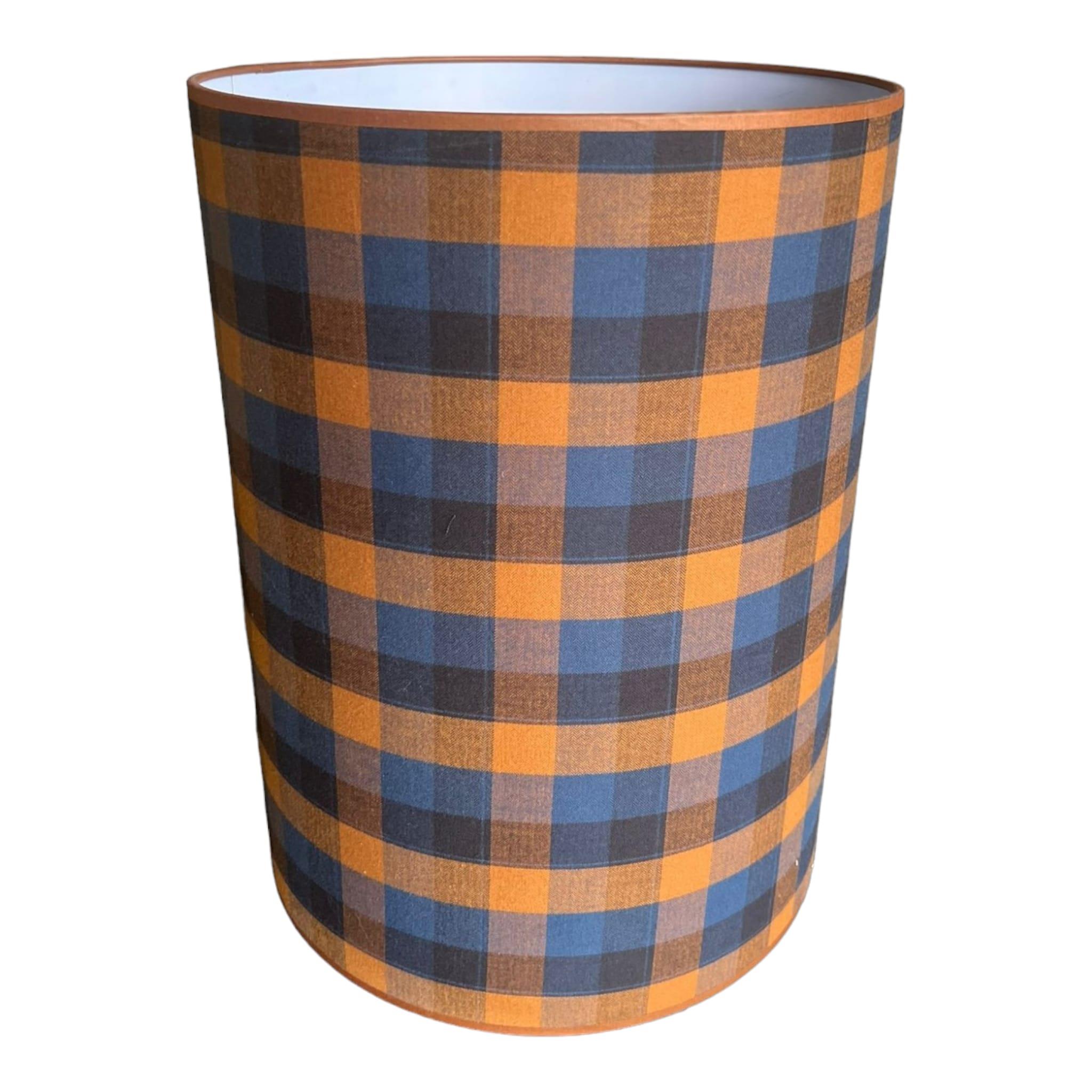 LACİVERT TURUNCU EKOSELİ ABAJUR