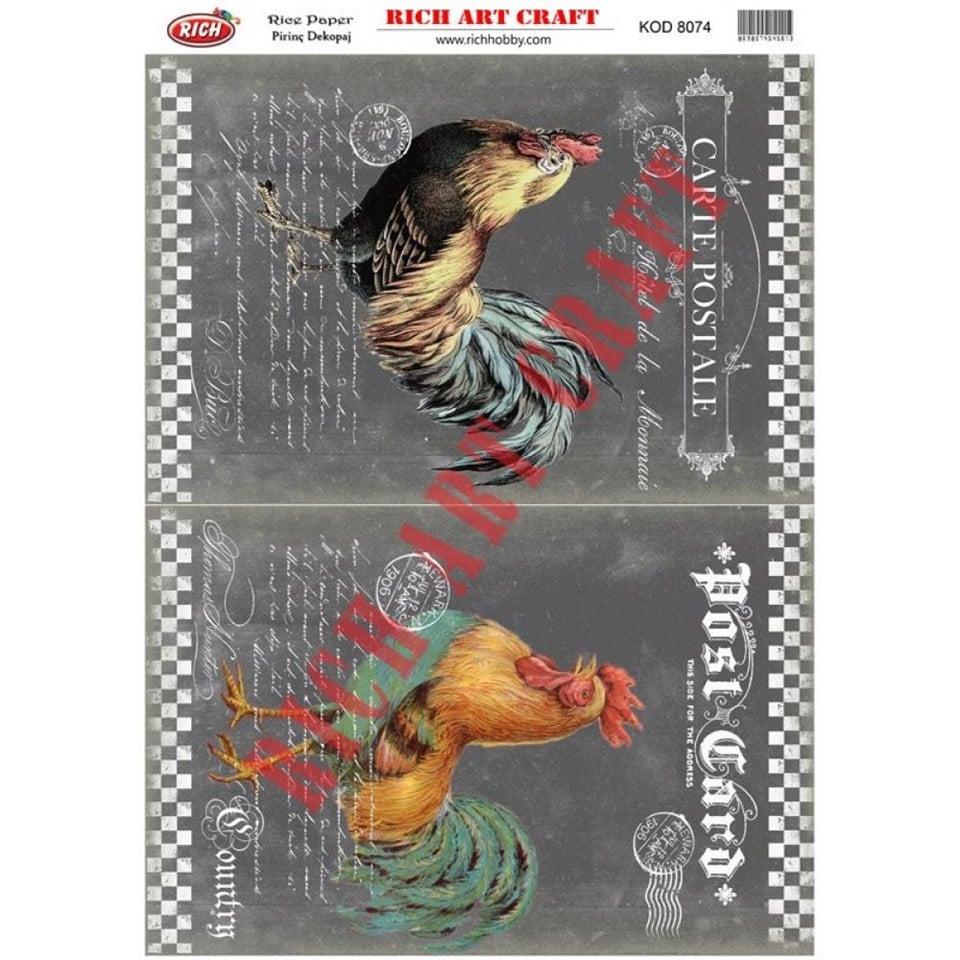PİRİNÇ DEKUPAJ KAĞIDI KOD 8074