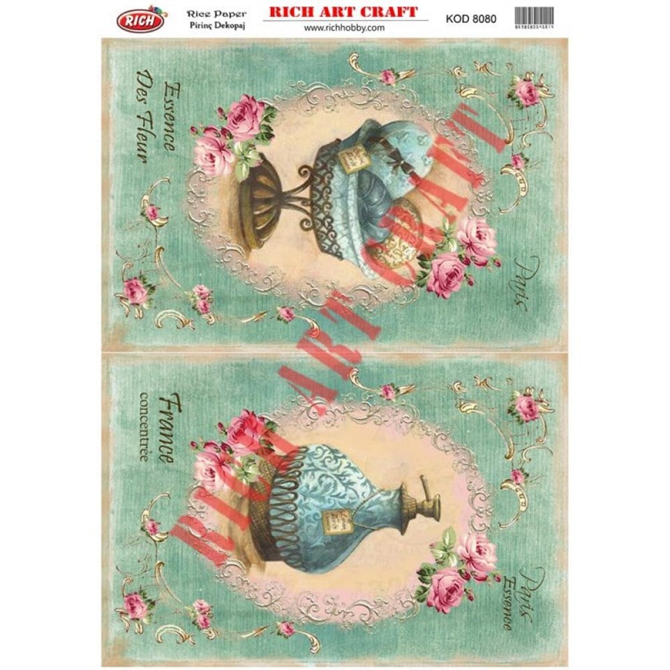 PİRİNÇ DEKUPAJ KAĞIDI KOD 8080