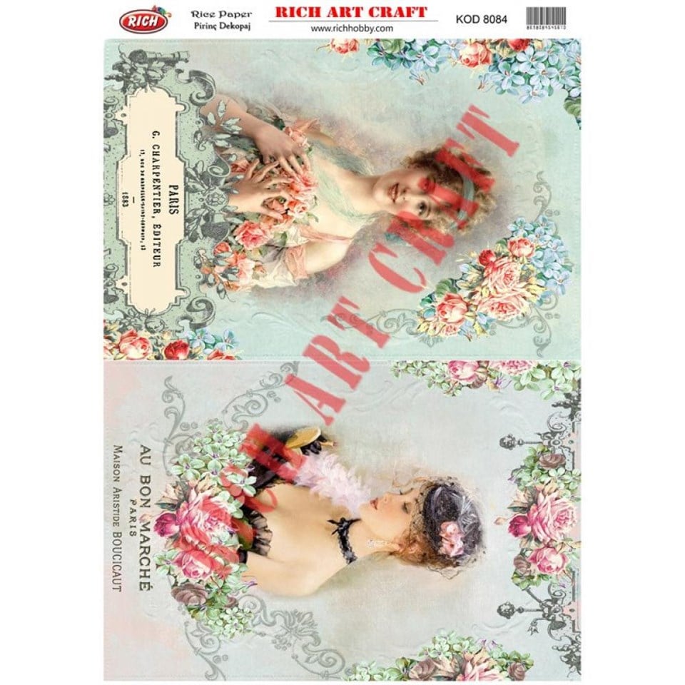 PİRİNÇ DEKUPAJ KAĞIDI KOD 8084