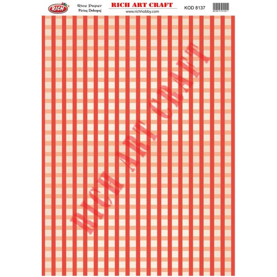 PİRİNÇ DEKUPAJ KAĞIDI KOD 8137