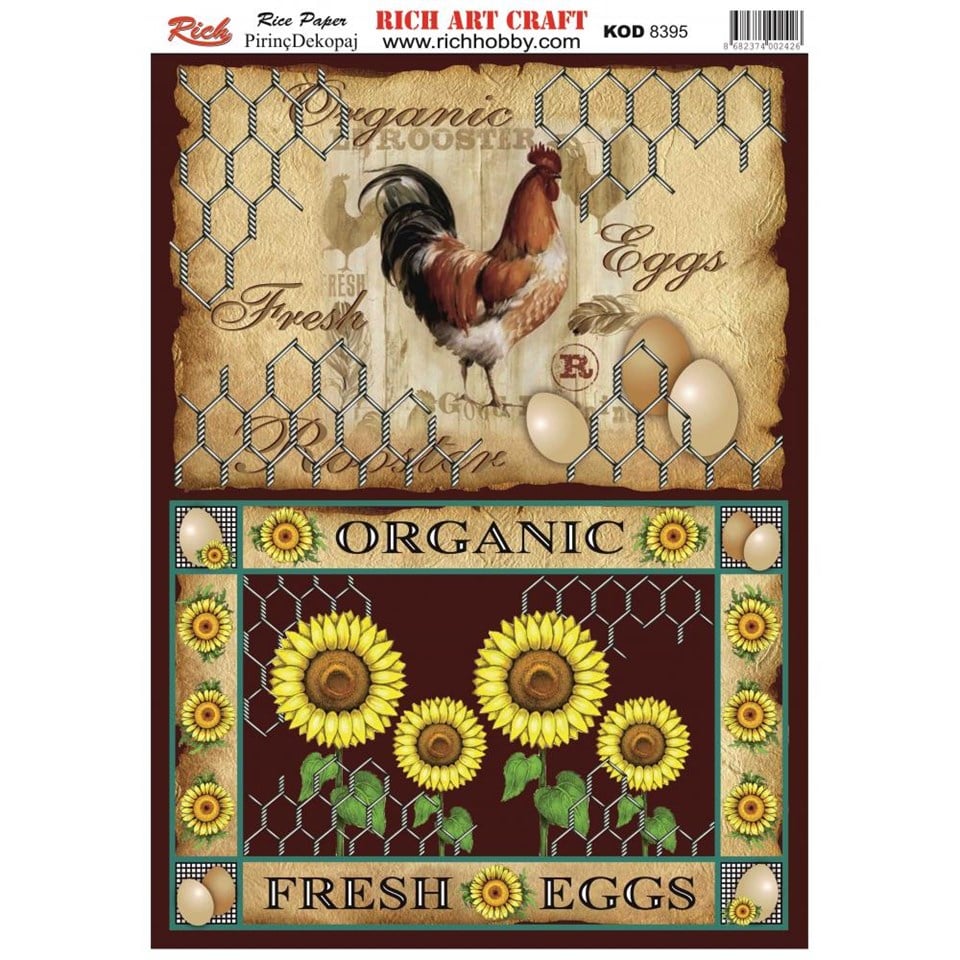 PİRİNÇ DEKUPAJ KAĞIDI KOD 8395