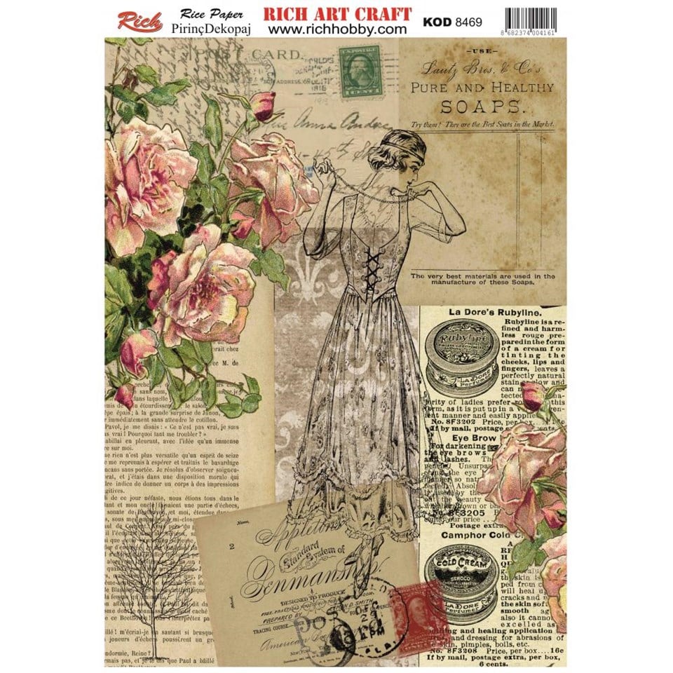 PİRİNÇ DEKUPAJ KAĞIDI KOD 8469