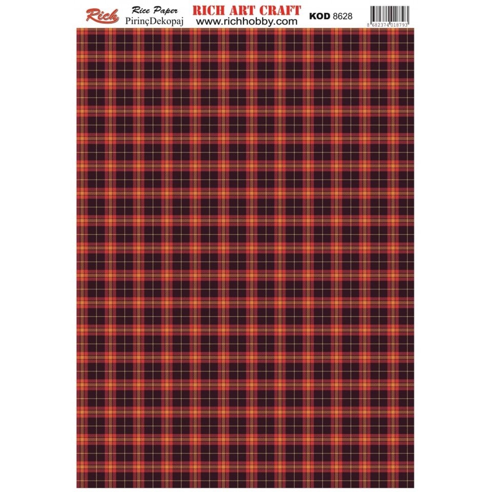 PİRİNÇ DEKUPAJ KAĞIDI KOD 8628