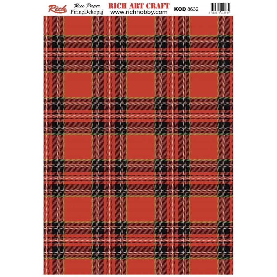 PİRİNÇ DEKUPAJ KAĞIDI KOD 8632