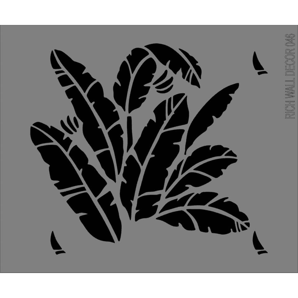 Rich Duvar Stencili Wall Decor 046