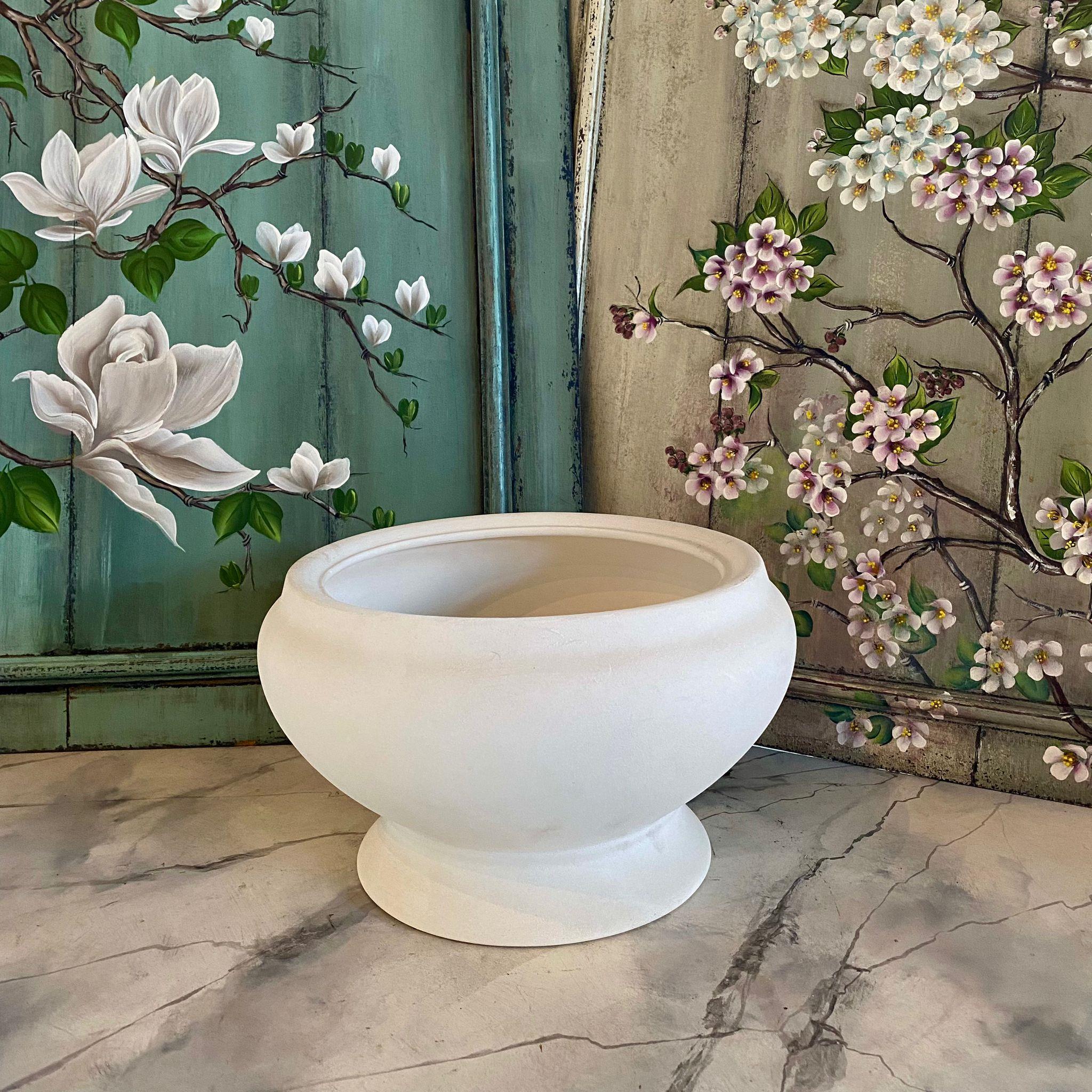 SERAMİK AYAKLI BÜYÜK SALATA KASESİ